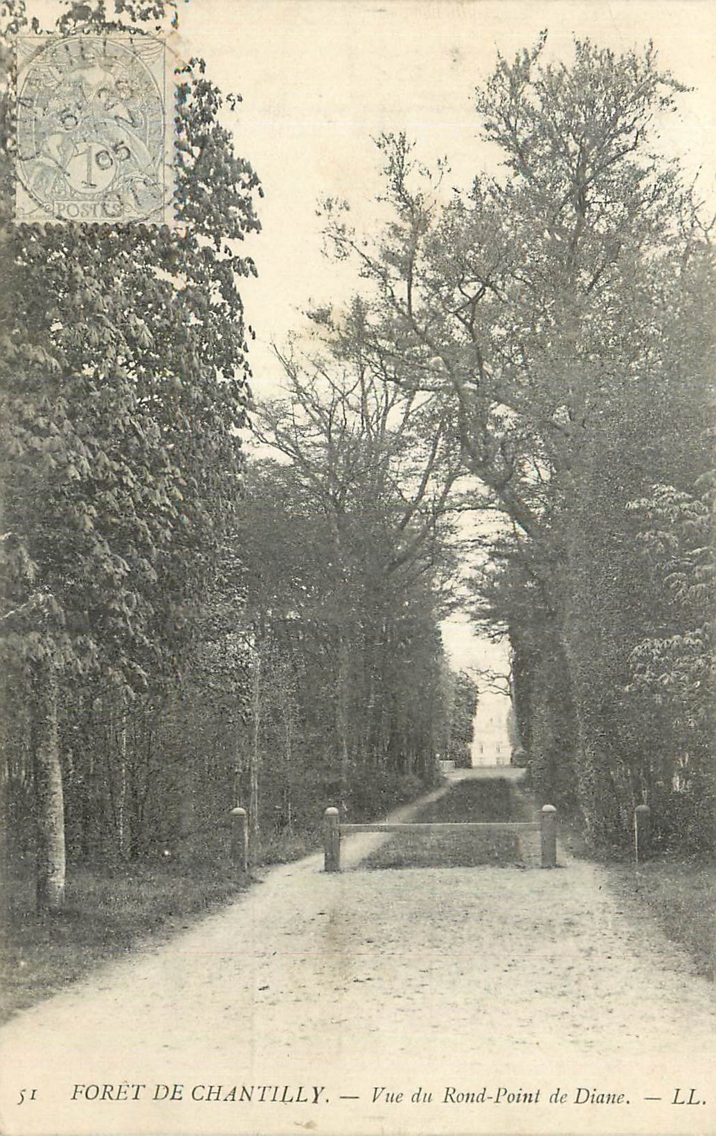 CPA Foret de Chantilly Vue du Rond Point de Diane