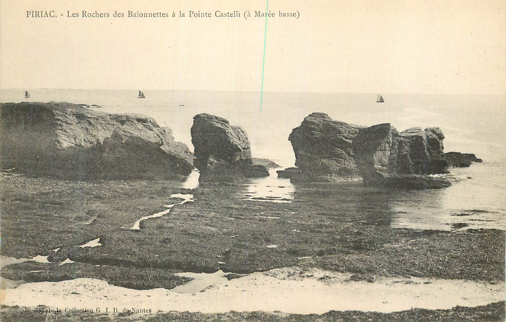 CPA Piriac Les Rochers des Baionnettes a la Pointe Castelli (a Maree Basse)