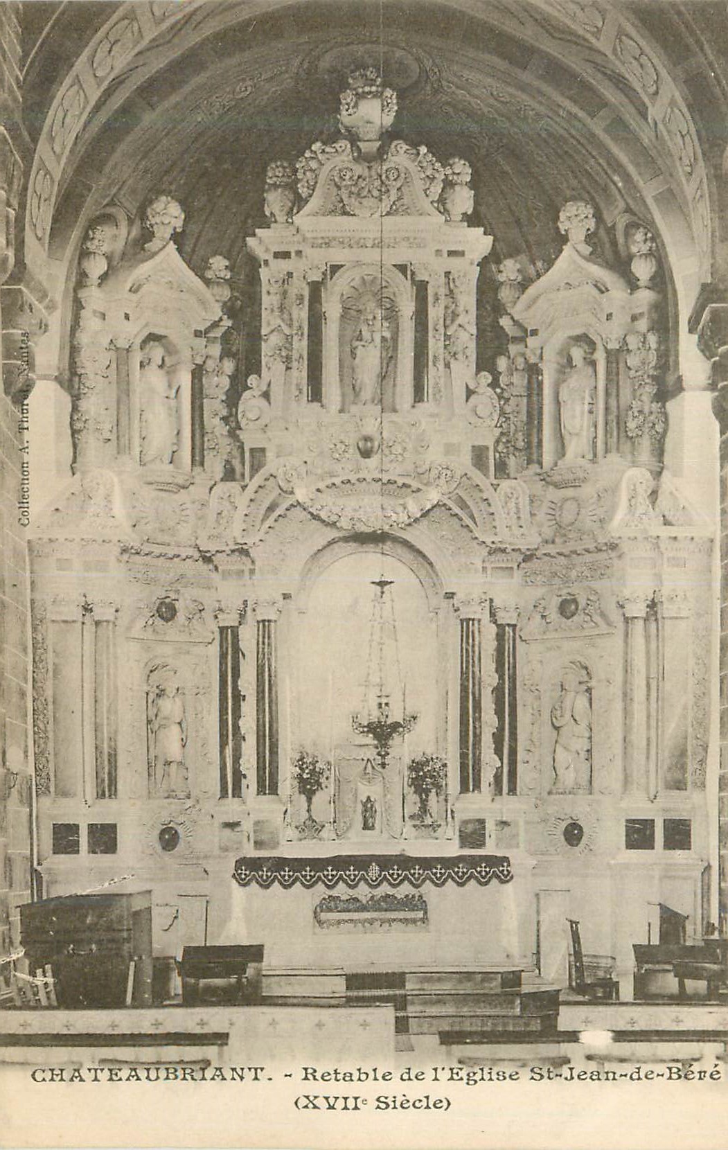 CPA Chateaubriant Retable de L'Eglise St Jean de Bere (XVIIe Siecle)