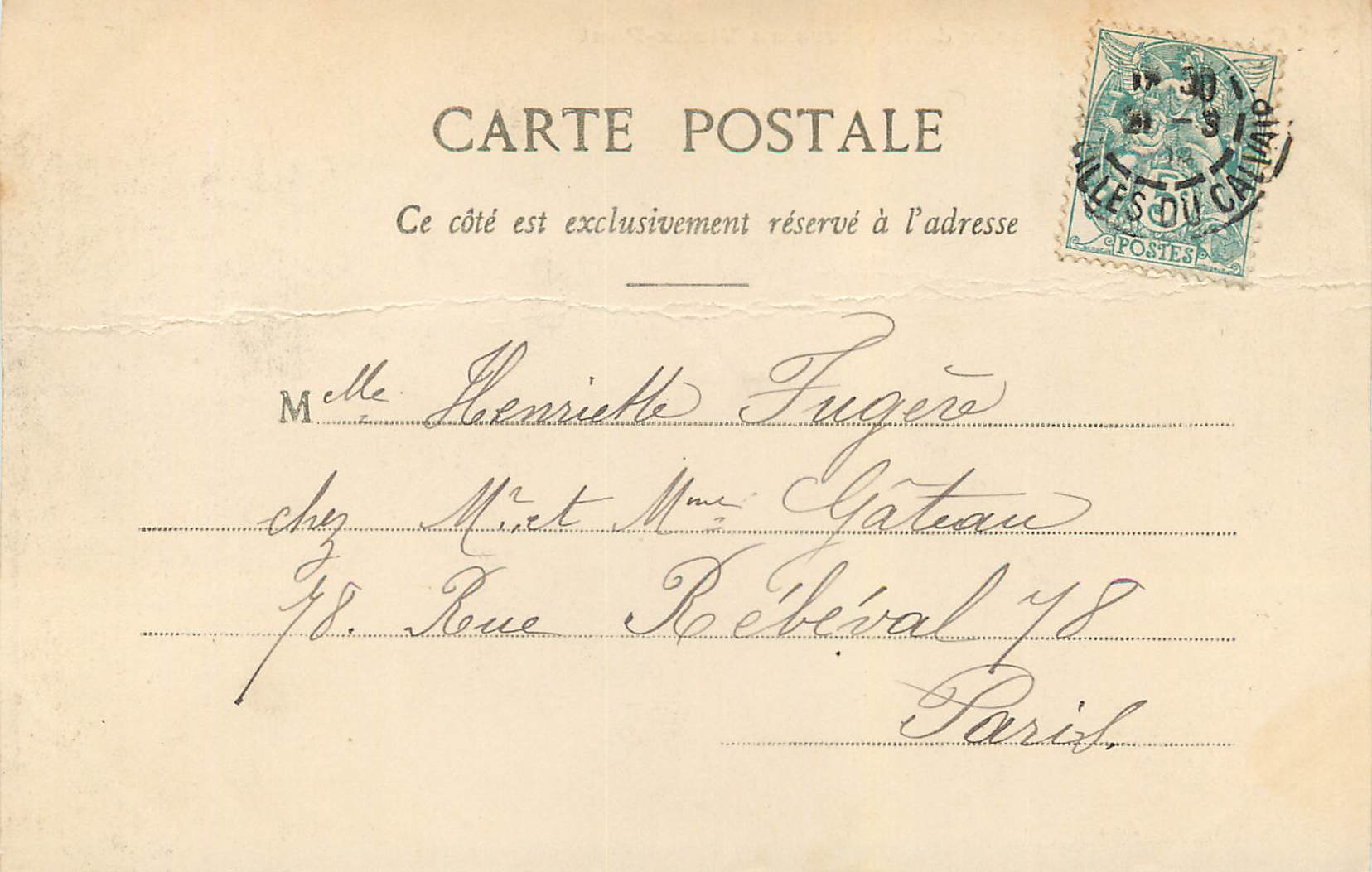 CPA Clisson Les Bords de la Sevre au Vieux Pont — Rückseite