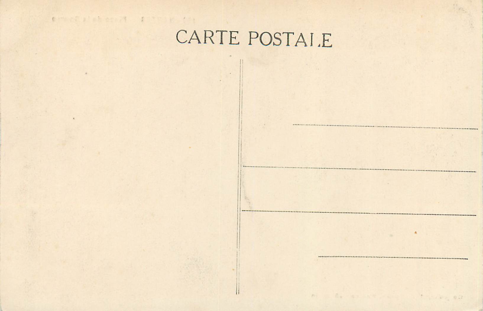 CPA Nantes Place de la Bourse — Verso
