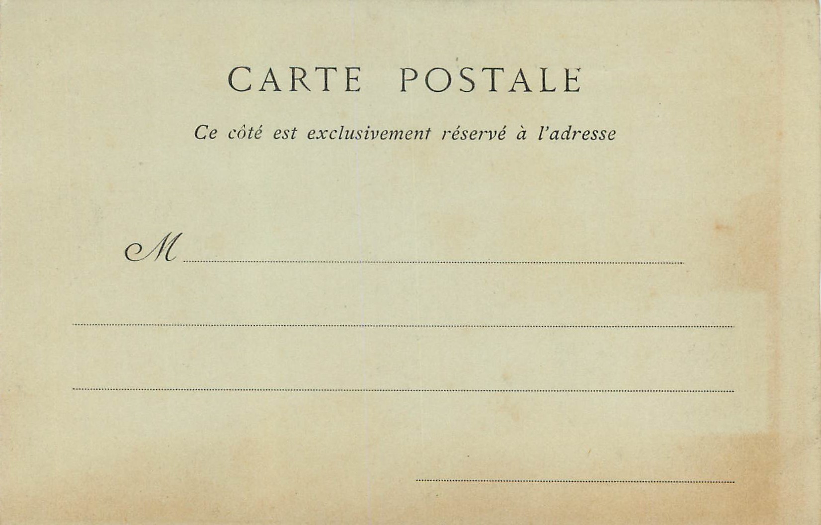 CPA Nantes Monument Eleve a la Memoire des Enfants de la Loire Inferieure (carte 1900)  — Rückseite