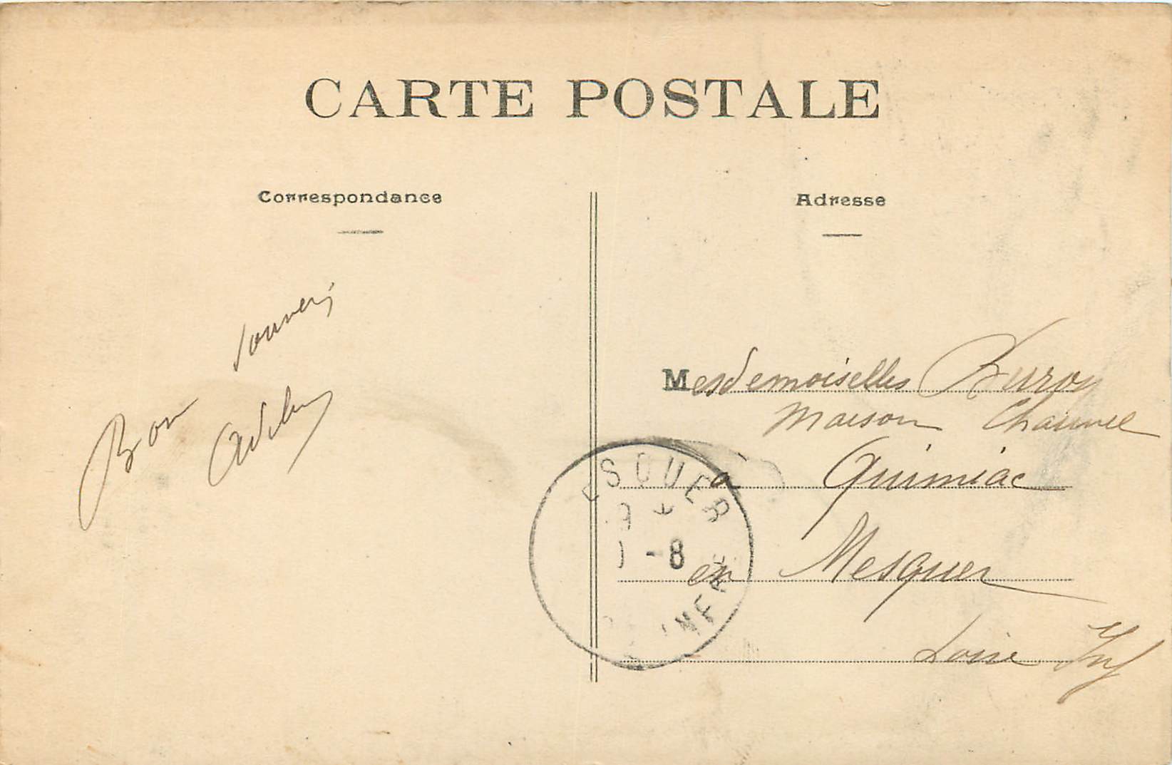 CPA Piriac (L Inf) Le Tombeau d'Almanzor — Rückseite