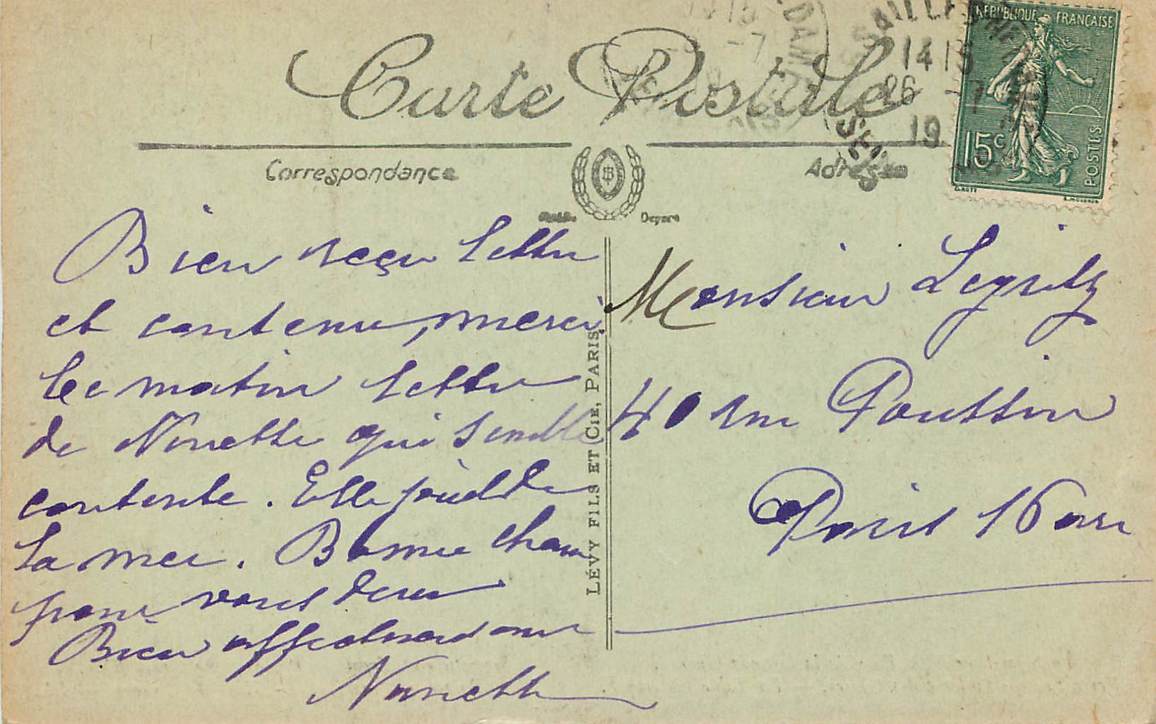 CPA Le Signature de la Paix de la Grande Guerre Versailles Galerie des Glaces La Table Historique — Verso