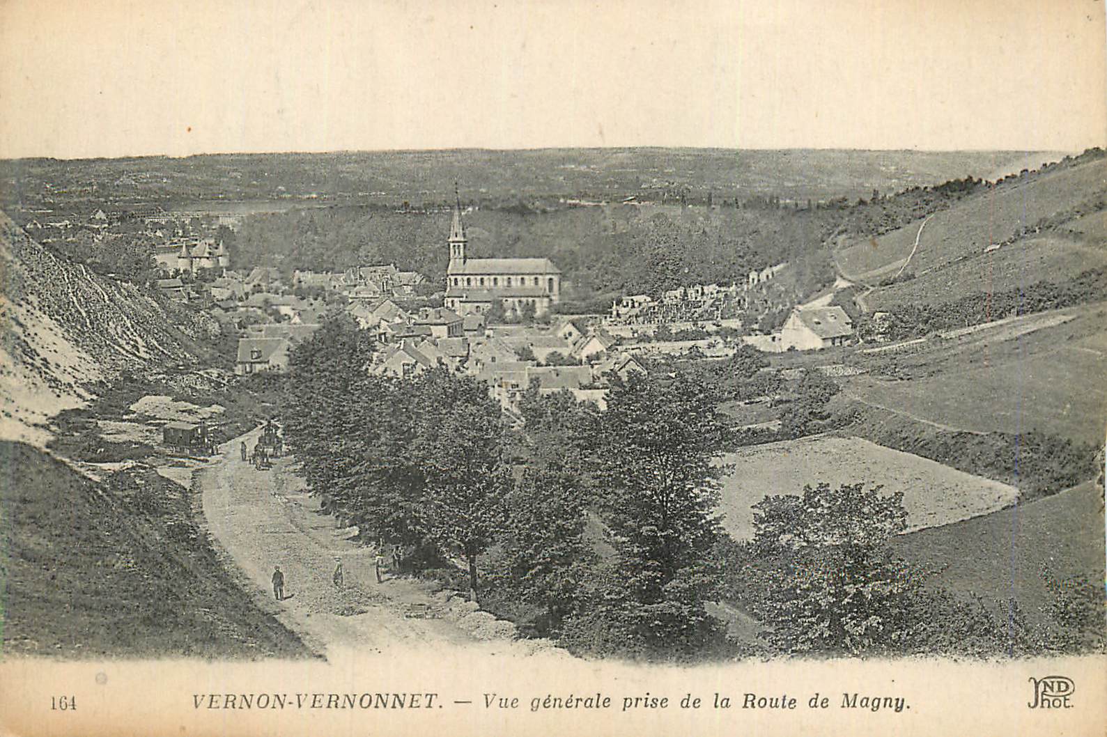 CPA Vernon Vernonnet Vue Generale prise de la Route de Magny