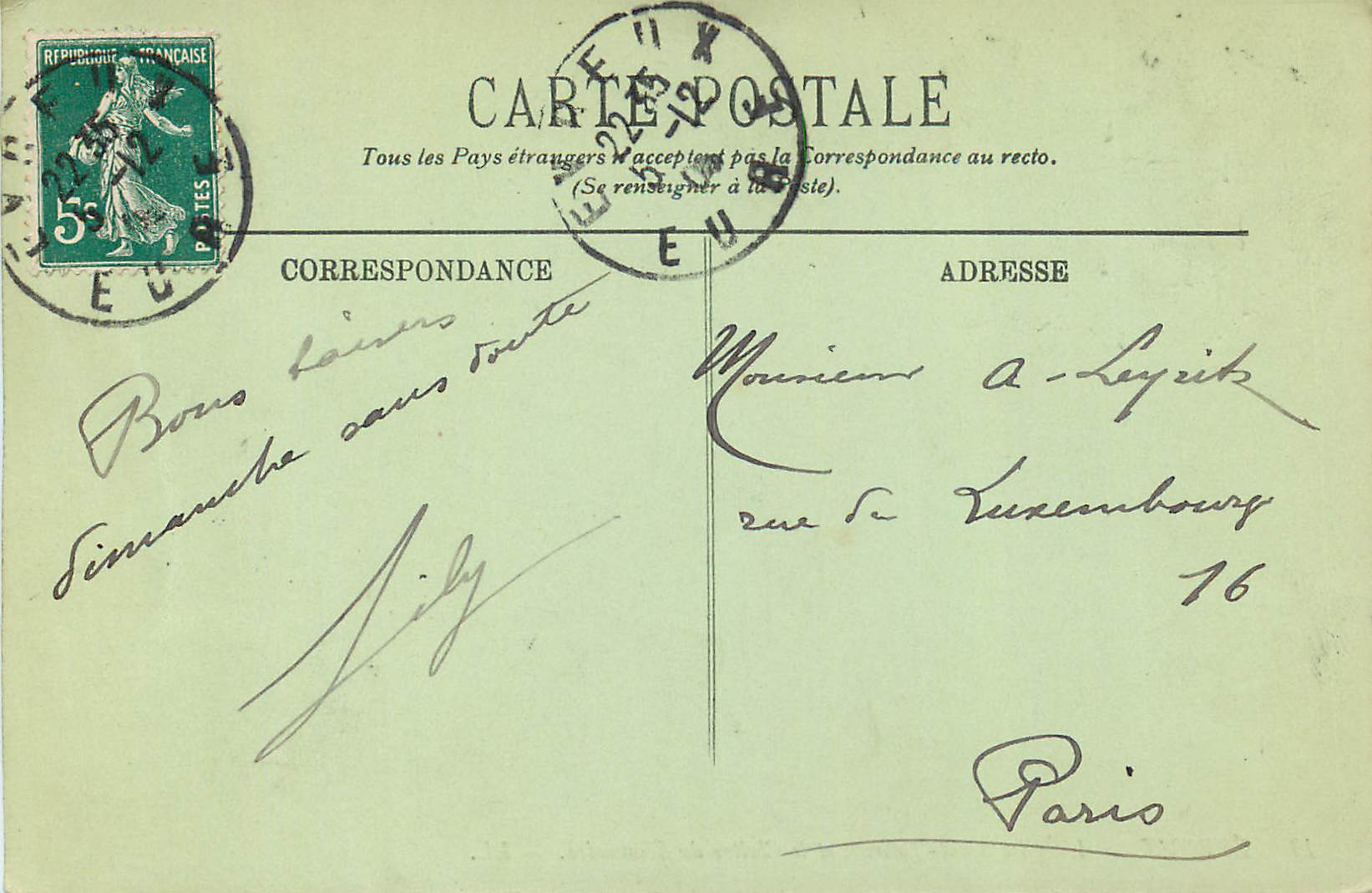CPA Evreux L'Eglise Saint Taurien et le Cloitre du Seminaire — Rückseite