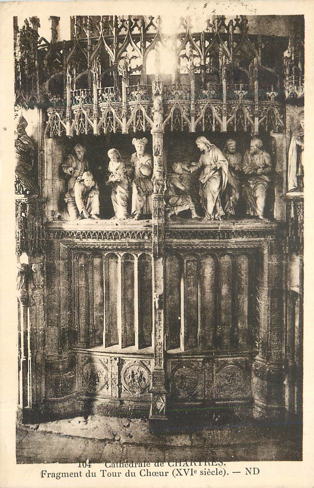 Fragment du Tour du Chœur — Cathédrale de CHARTRES — ND
