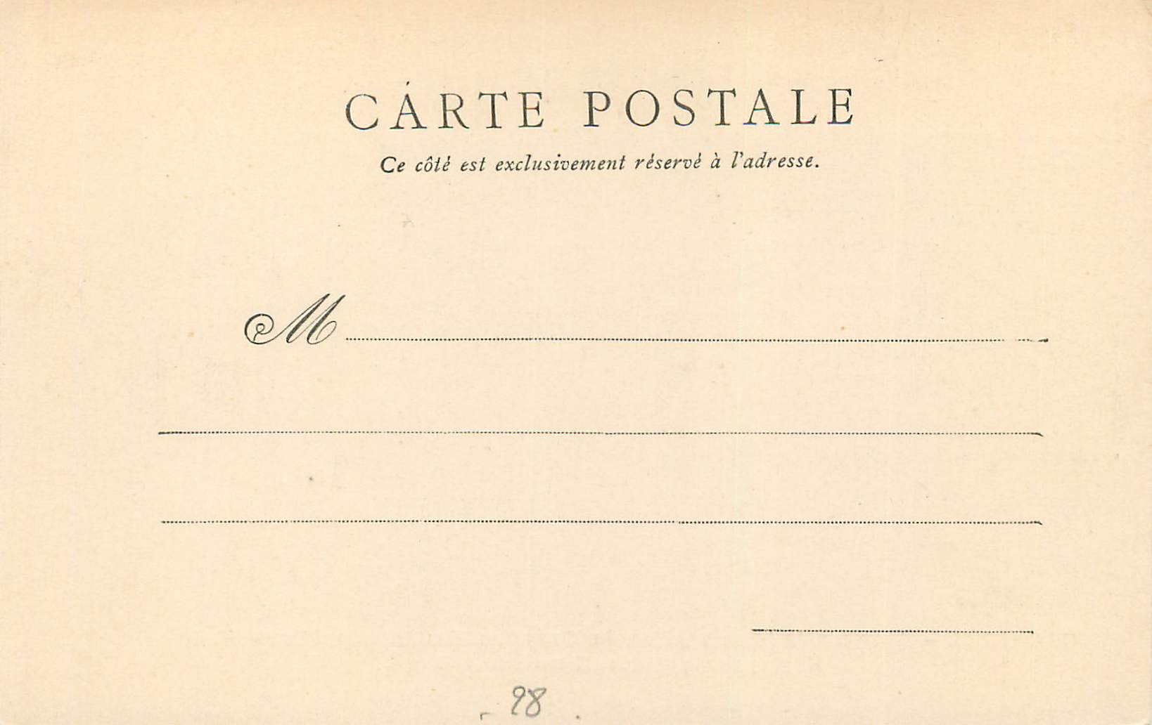CPA Chartres Souvenir de l'Inauguration du Monument des Enfants d'Eure et Loir Morts pour la Patrie (27 Octobre 1901) — Rückseite