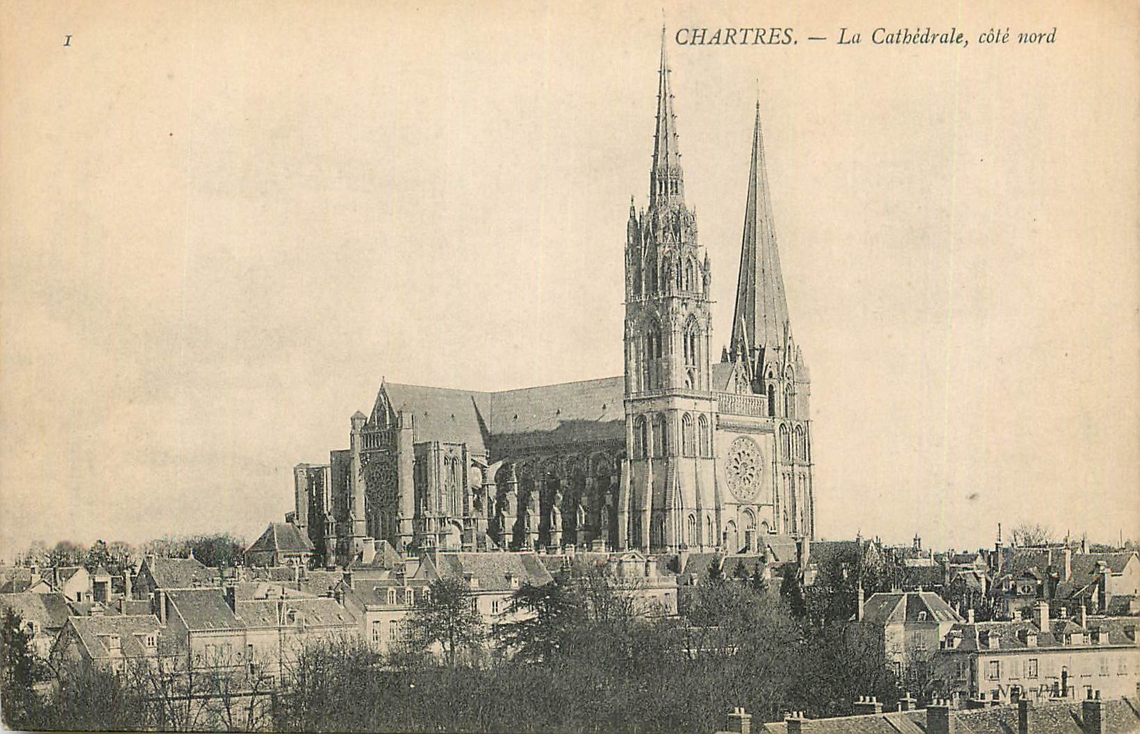 CPA Chartres La Cathedrale Cote Sud