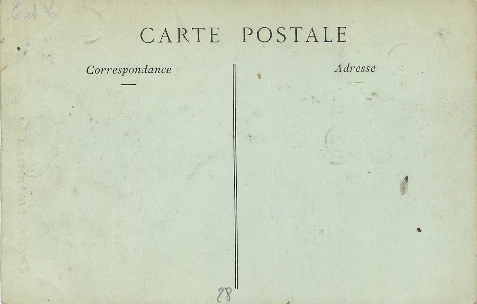 CPA Cathedrale de Chartres L'Assomption par Bridan — Rückseite