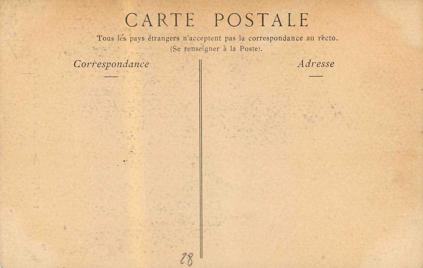 CPA Chartres Escalier de la Reine Berthe — Verso