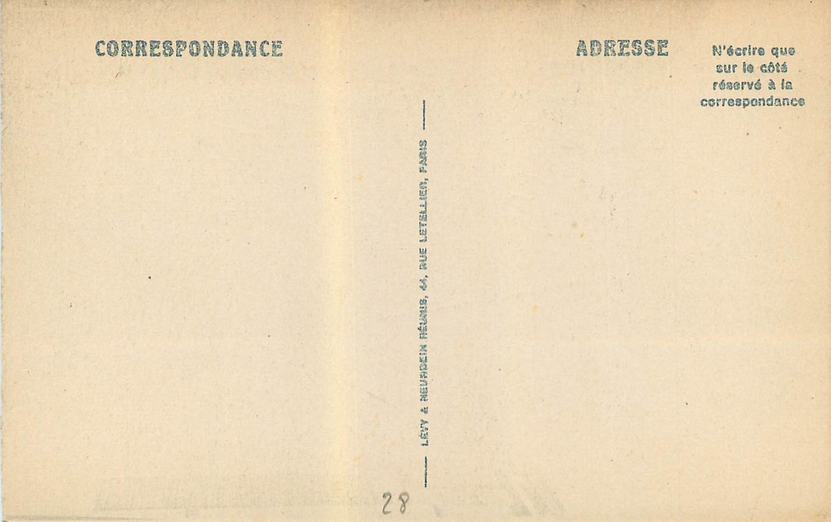 CPA Chartres Escalier de la Reine Berthe — Verso