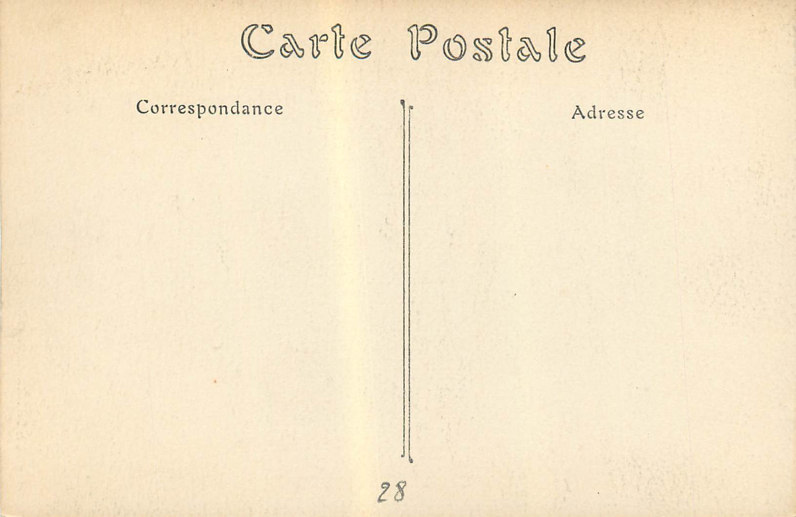 CPA Chartres Escalier de la Reine Berthe — Rückseite