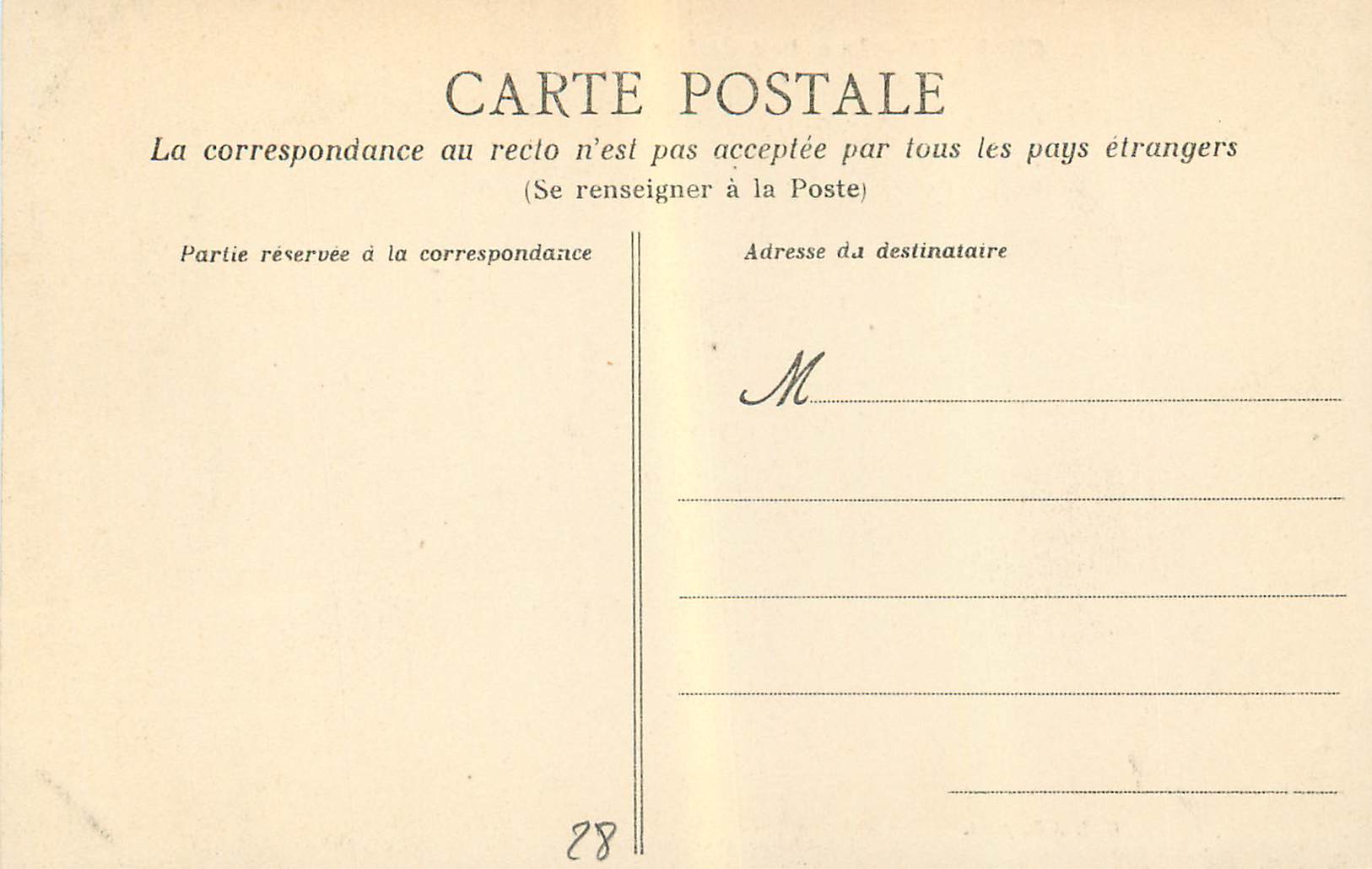 CPA Chartres La Grille de L'Eveche et le Portail Nord — Rückseite