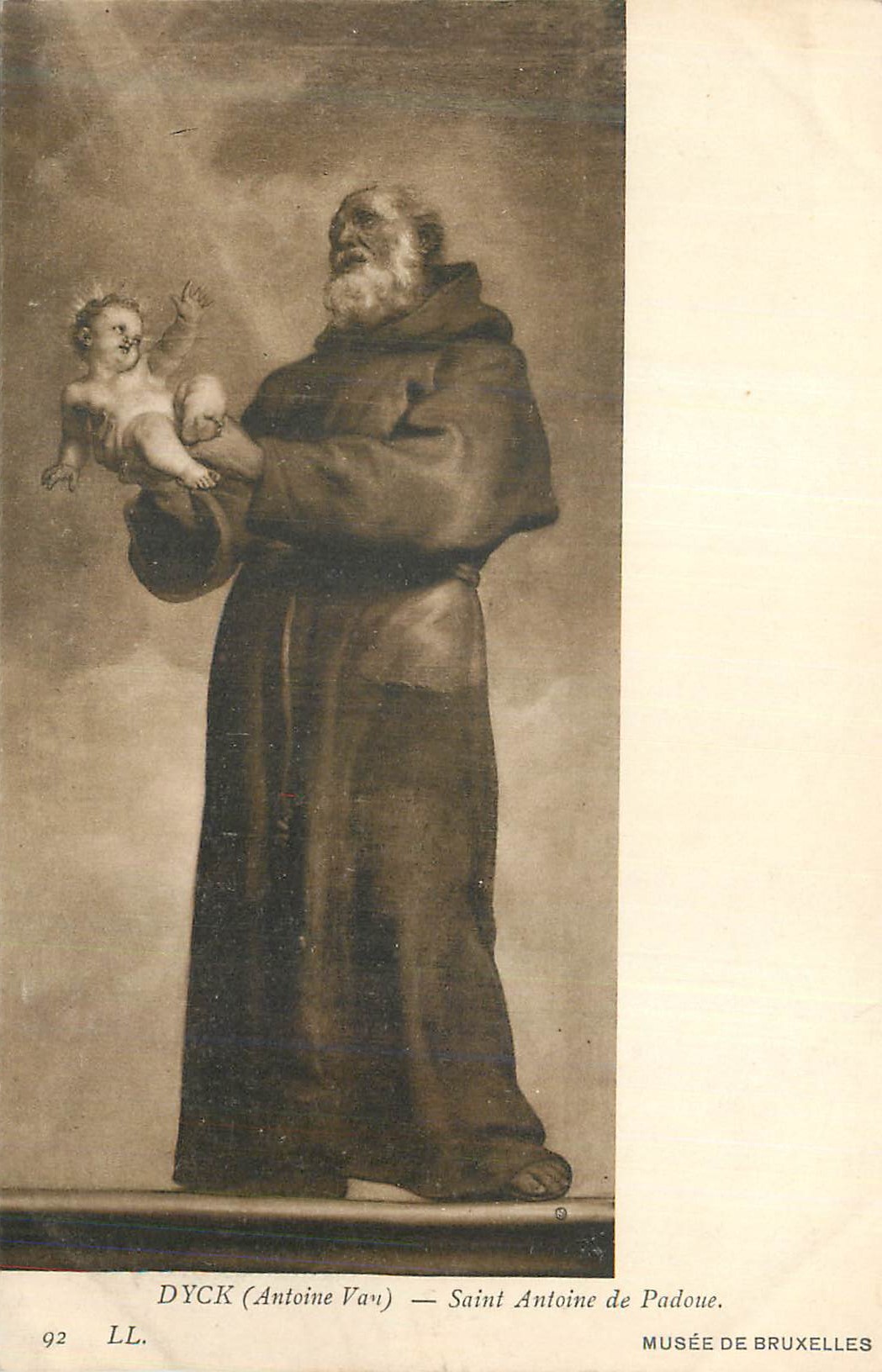 CPA Musee Bruxelles Dyck (Antoine Vau) Saint Antoine de Padoue