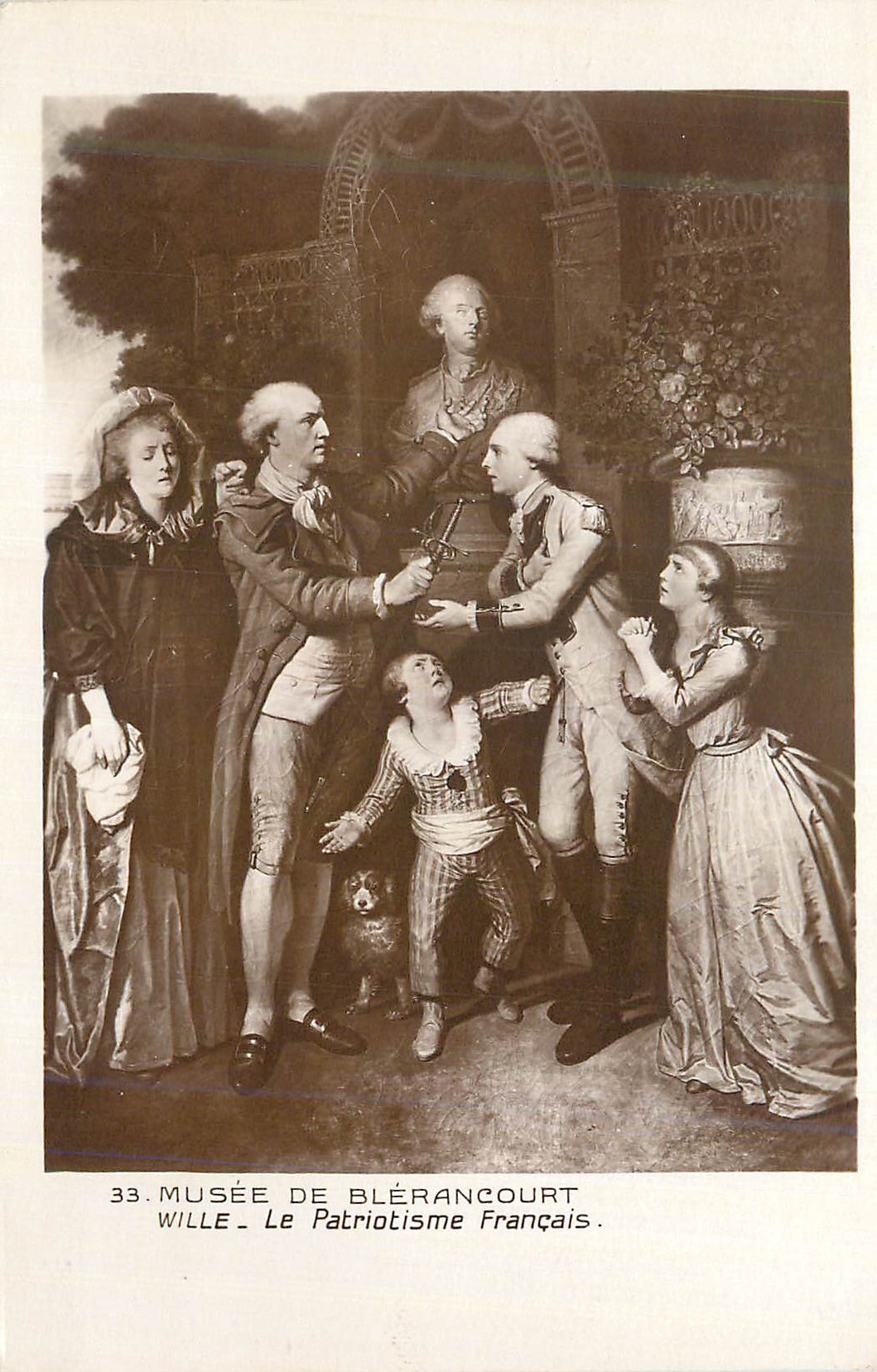 CPA Musee de Blerancourt Wille Le Patriotisme Francais