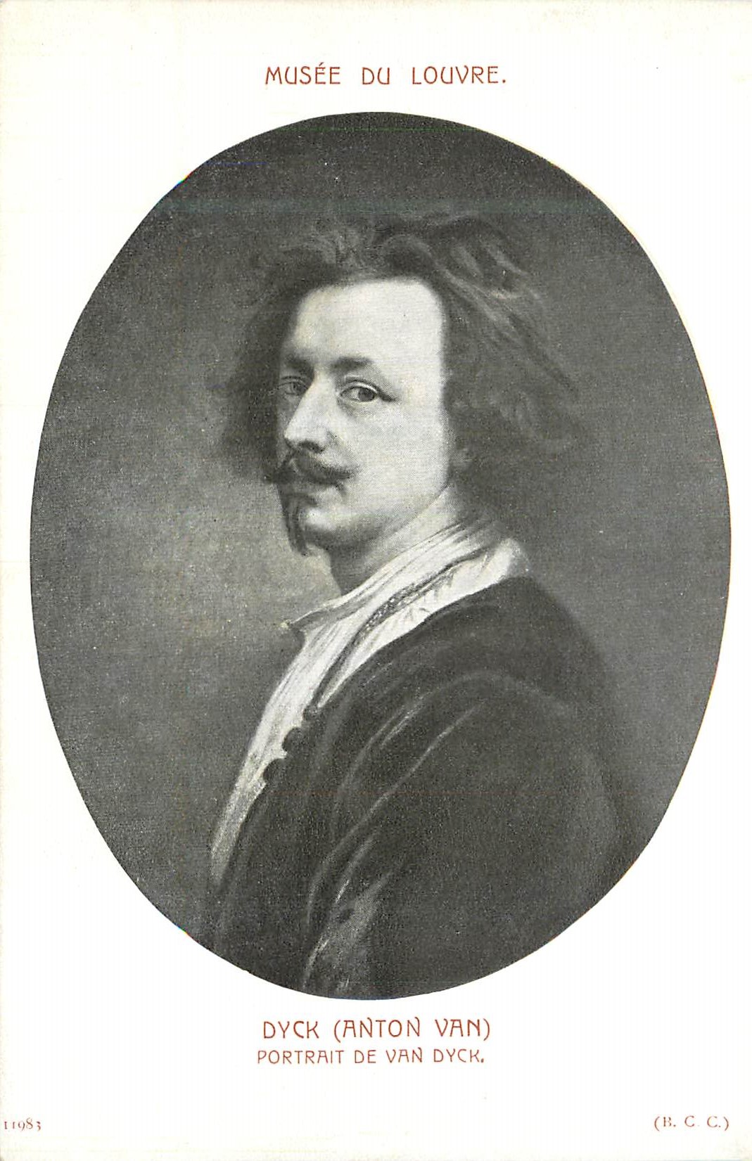 CPA Musee du Louvre Dyck (ANton Van) Portrait de Van Dyck