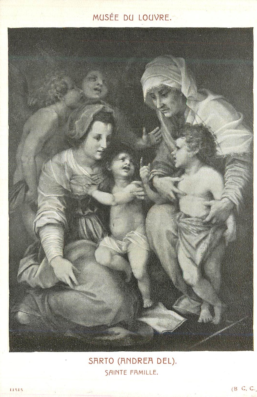 CPA Musee du Louvre Sarto (Andrea Del) Sainte Famille