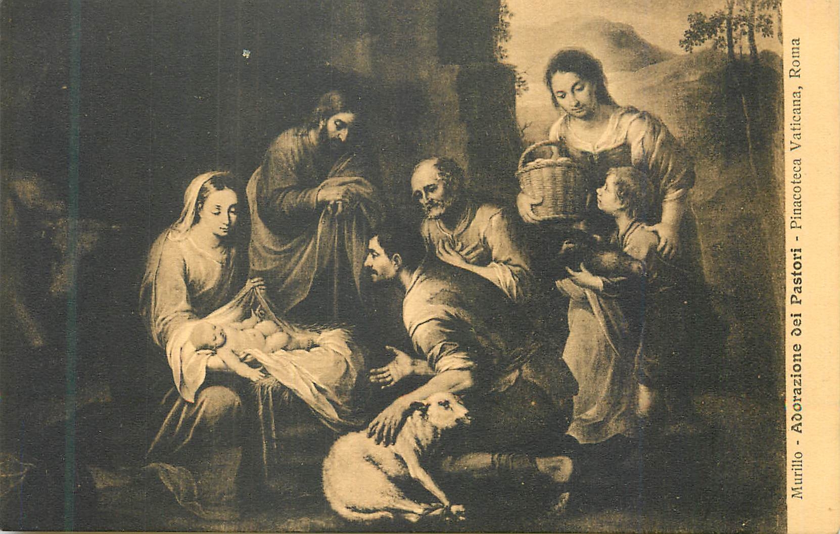 CPA Murillo Adorazione Dei Pastori Pinacoteca Vaticana Roma
