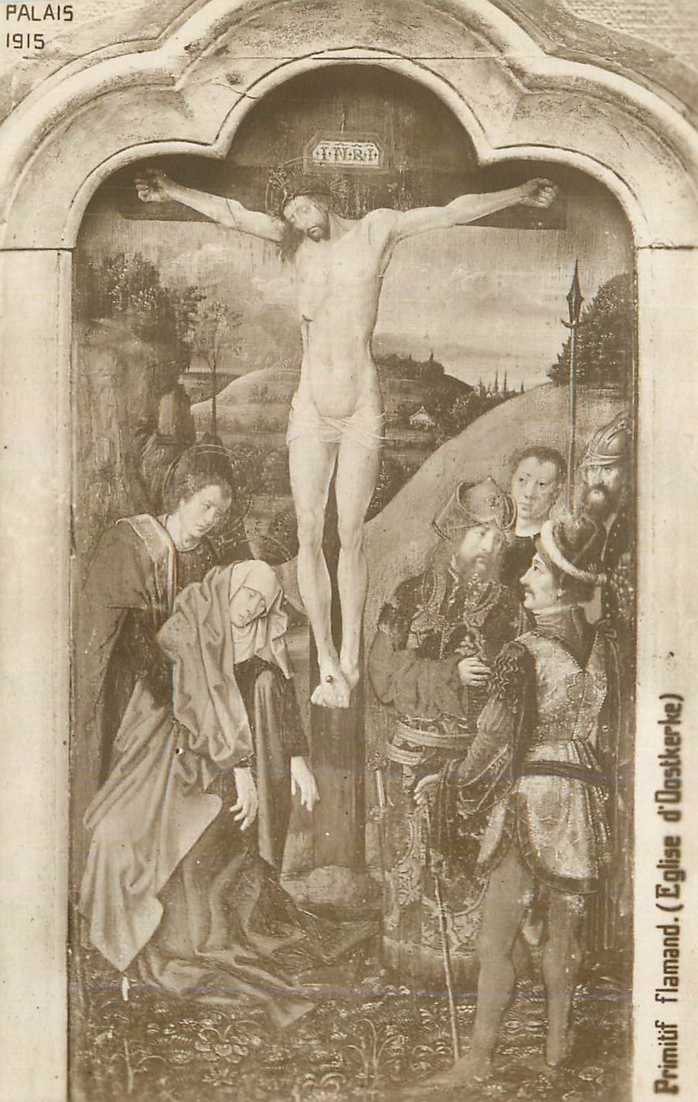 CPA Primitif Flamand (Eglise d'Ocstkerke)
