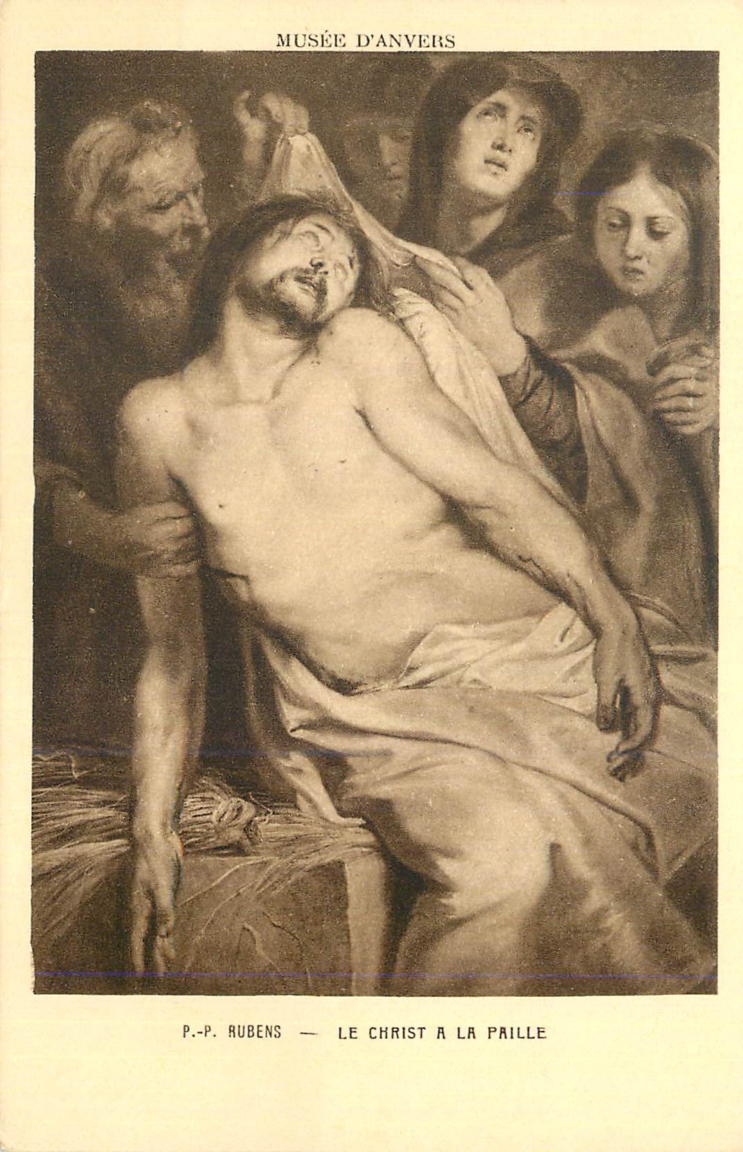 CPA Musee d'Anvers P p Rubens Le Christ a la Paille
