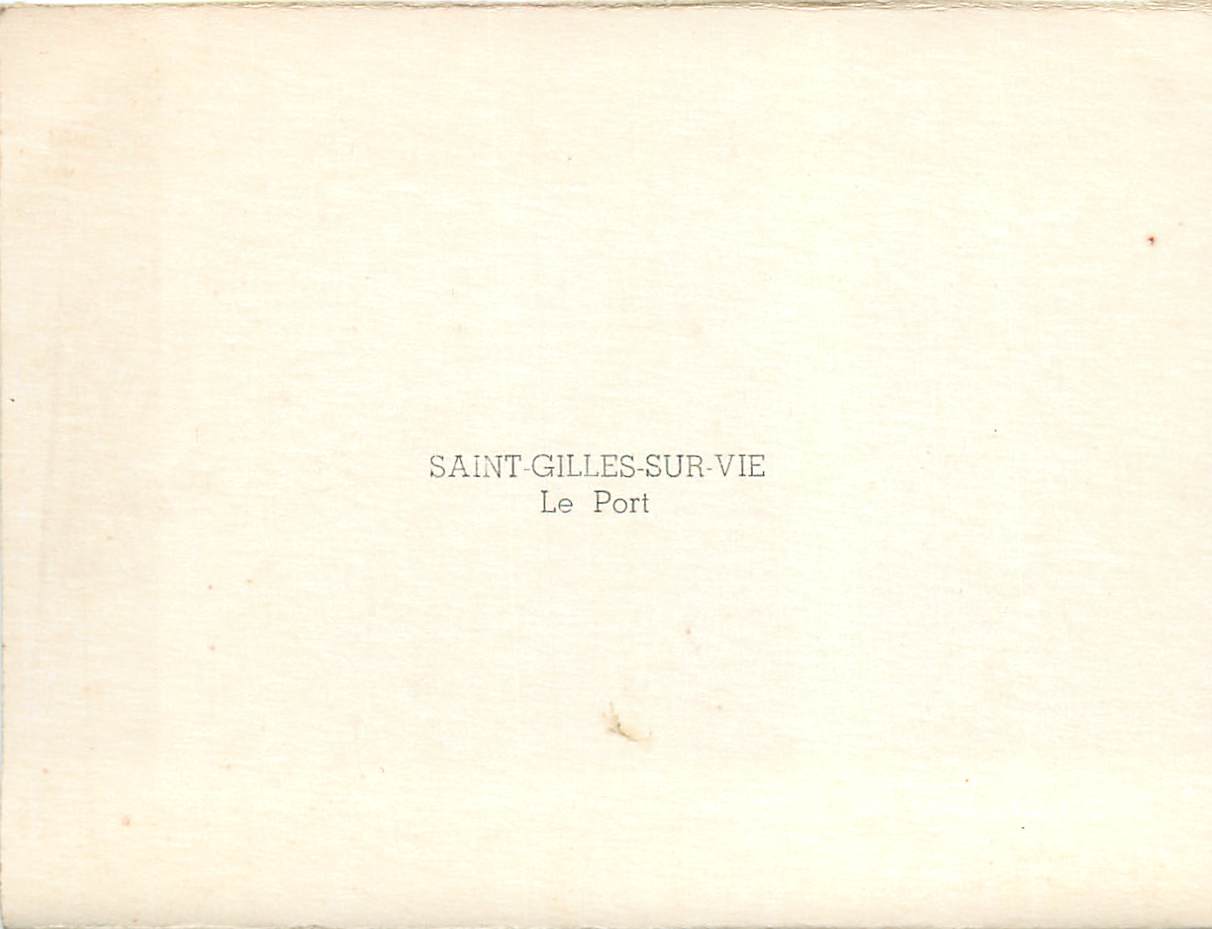 CPM Saint Gilles Survie Le Port — Verso