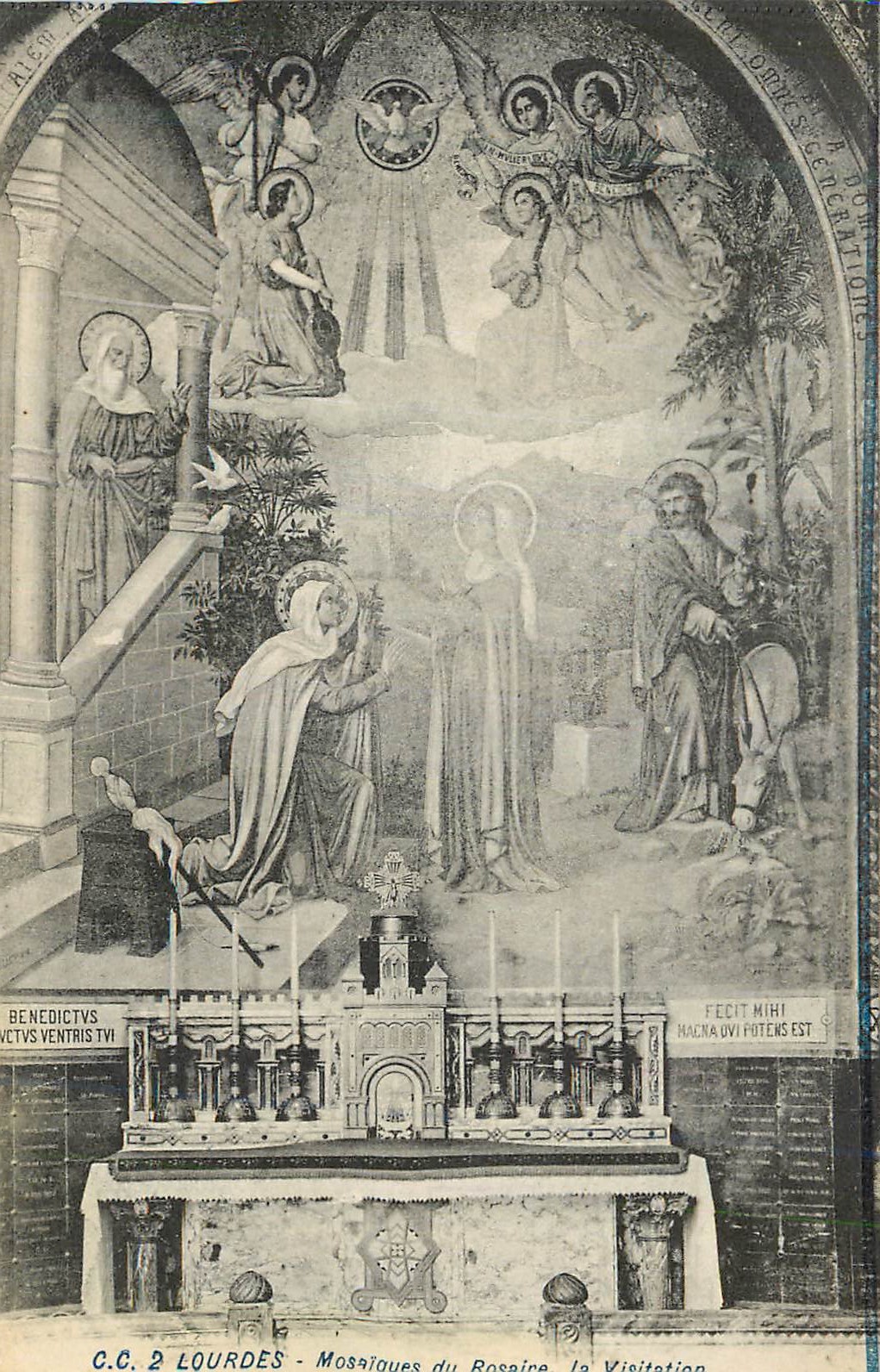 CPA Lourdes Mosaiques du Rosaire