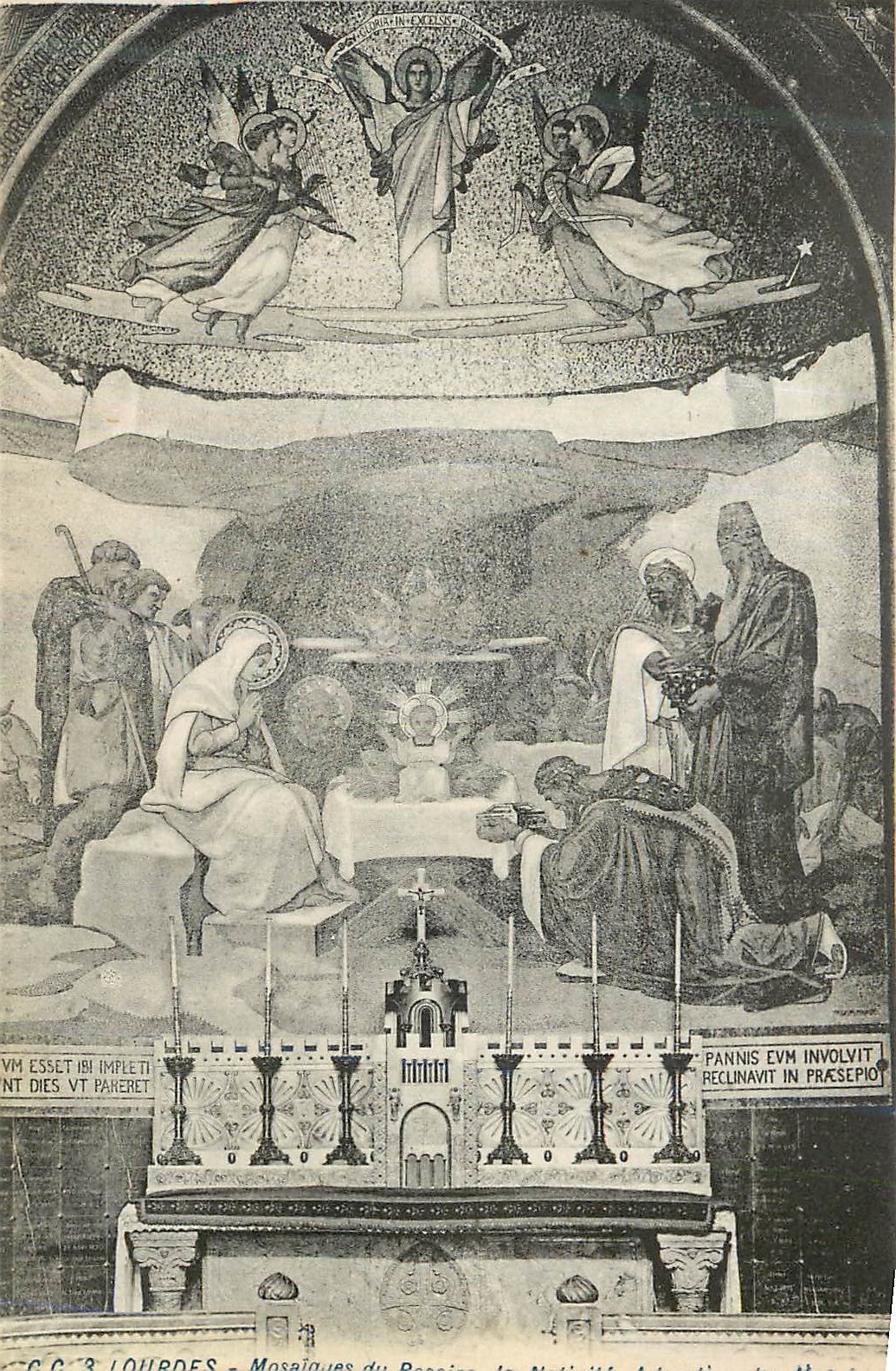 CPA Lourdes Mosaiques du Rosaire