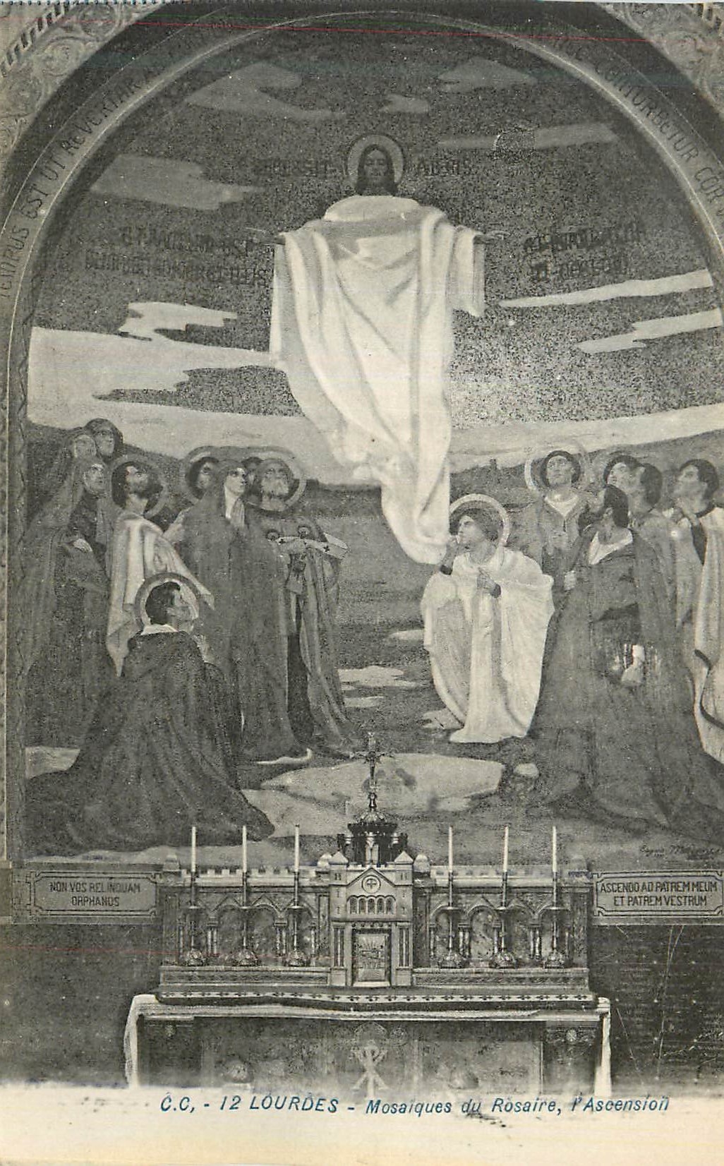 CPA Lourdes Mosaiques du Rosaire l'Ascension