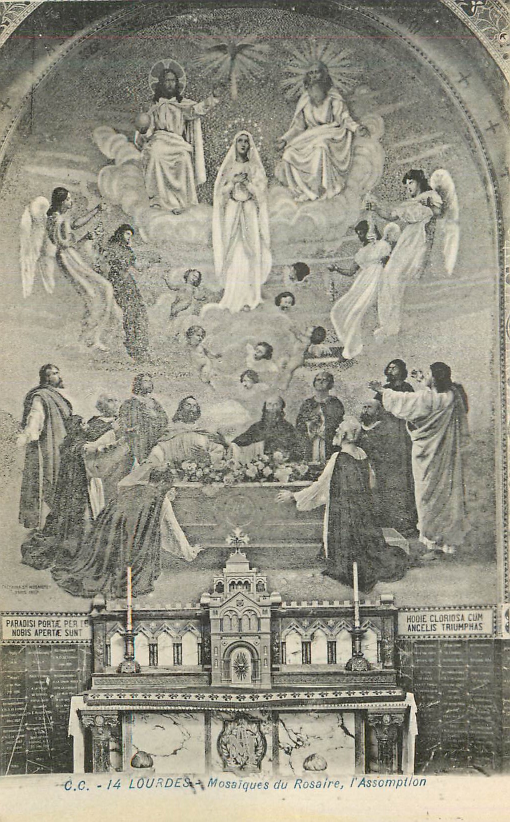 CPA Lourdes Mosaiques du Rosaire l'Assomption