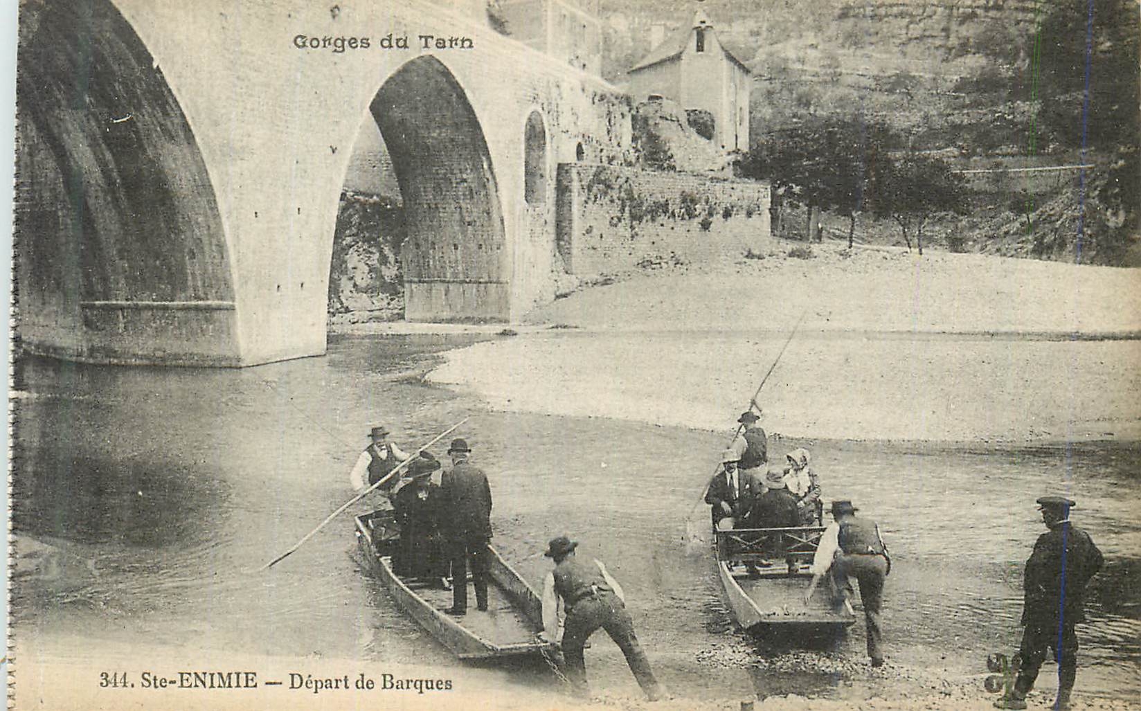 Gorges du Tarn — Départ de Barques — Ste-Enimie