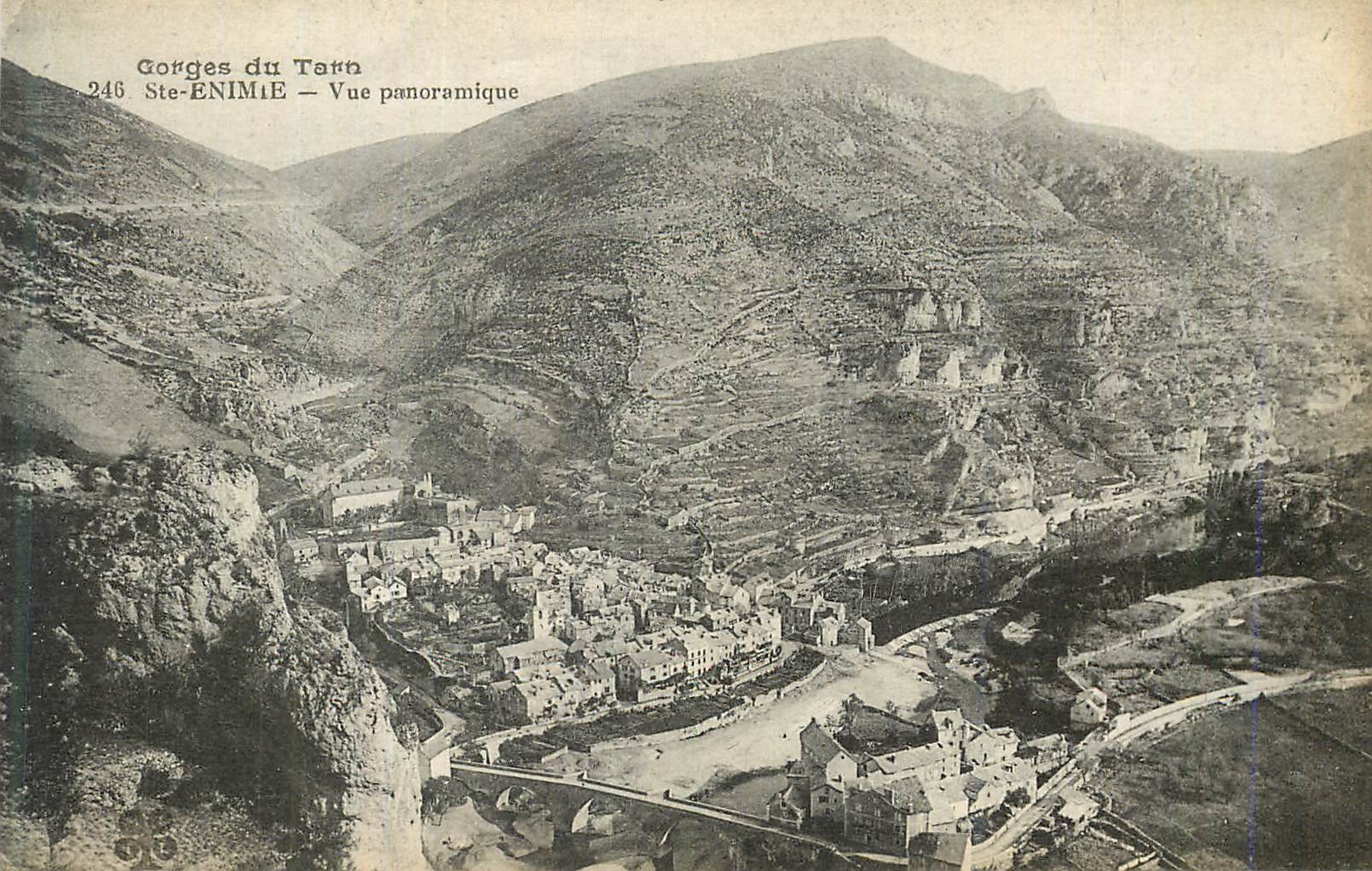 CPA Gorges du Tarn Sainte Enimie Vue Panoramique