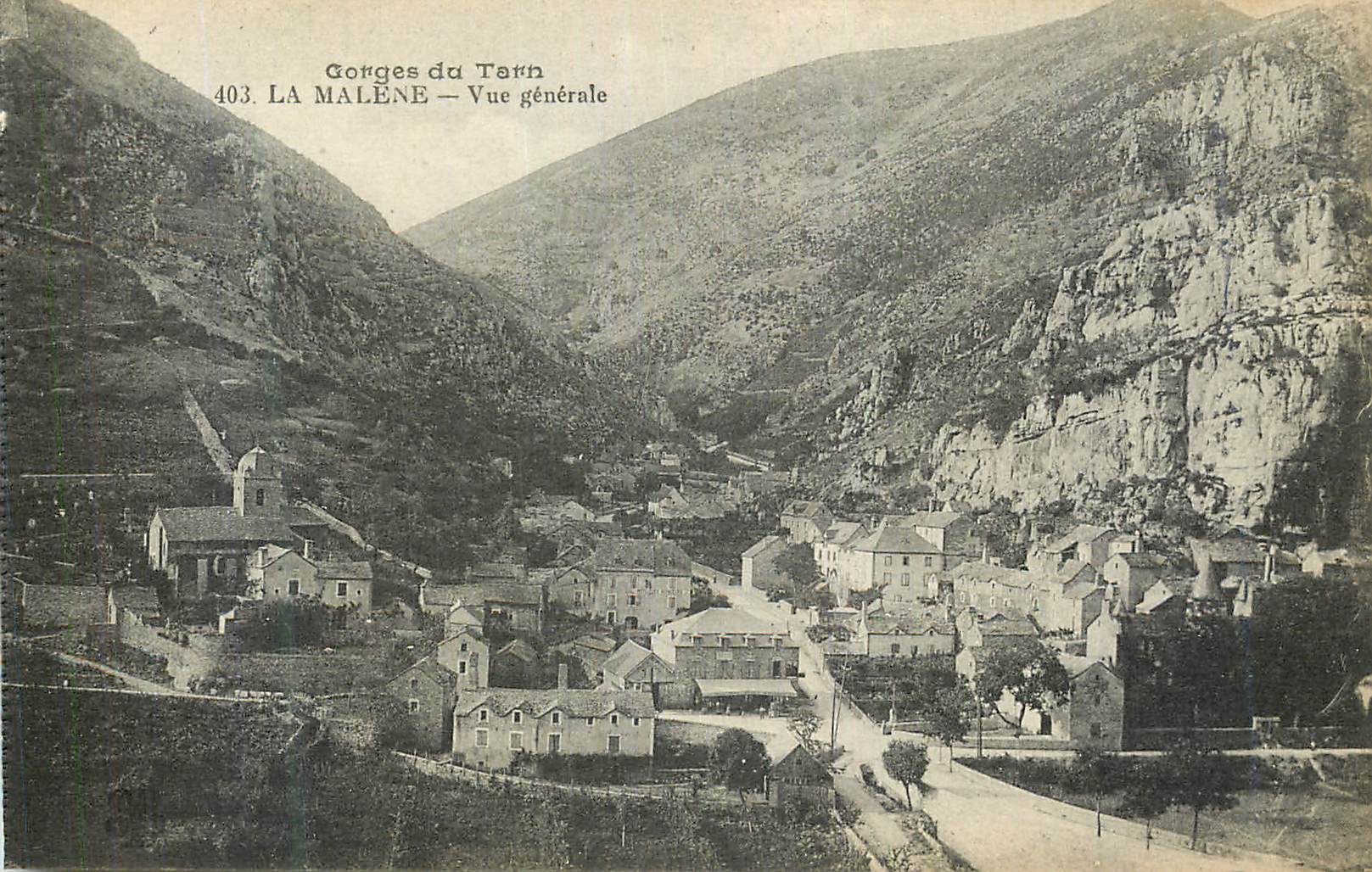 CPA Gorges du Tarn la Malene vue Generale