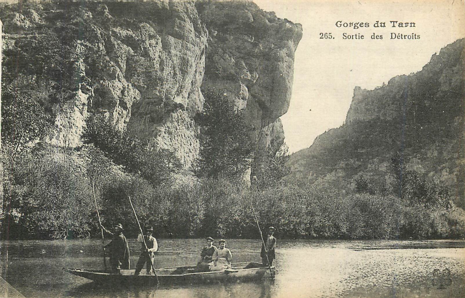 CPA Gorges du Tarn Sortie des Detroits