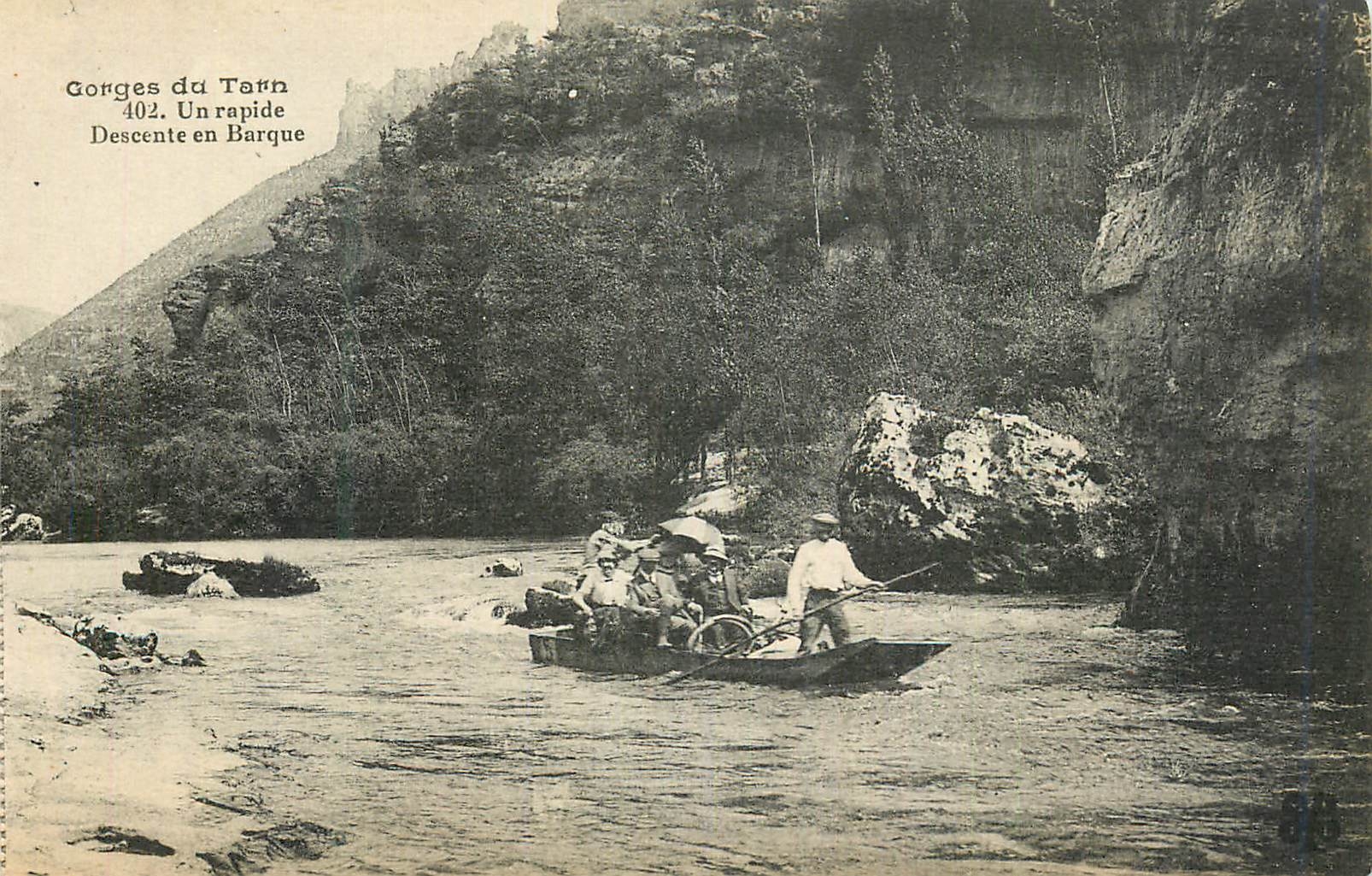 CPA Gorges du Tarn un Rapide Descente en Barque