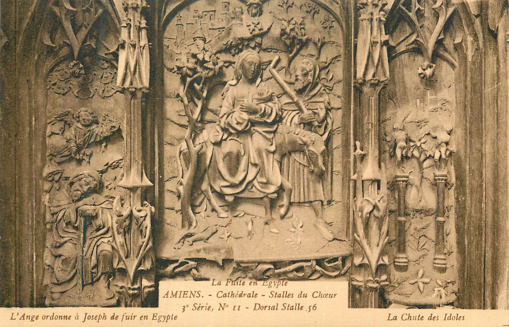 CPA Amiens Cathedrale Stalles du Choeur