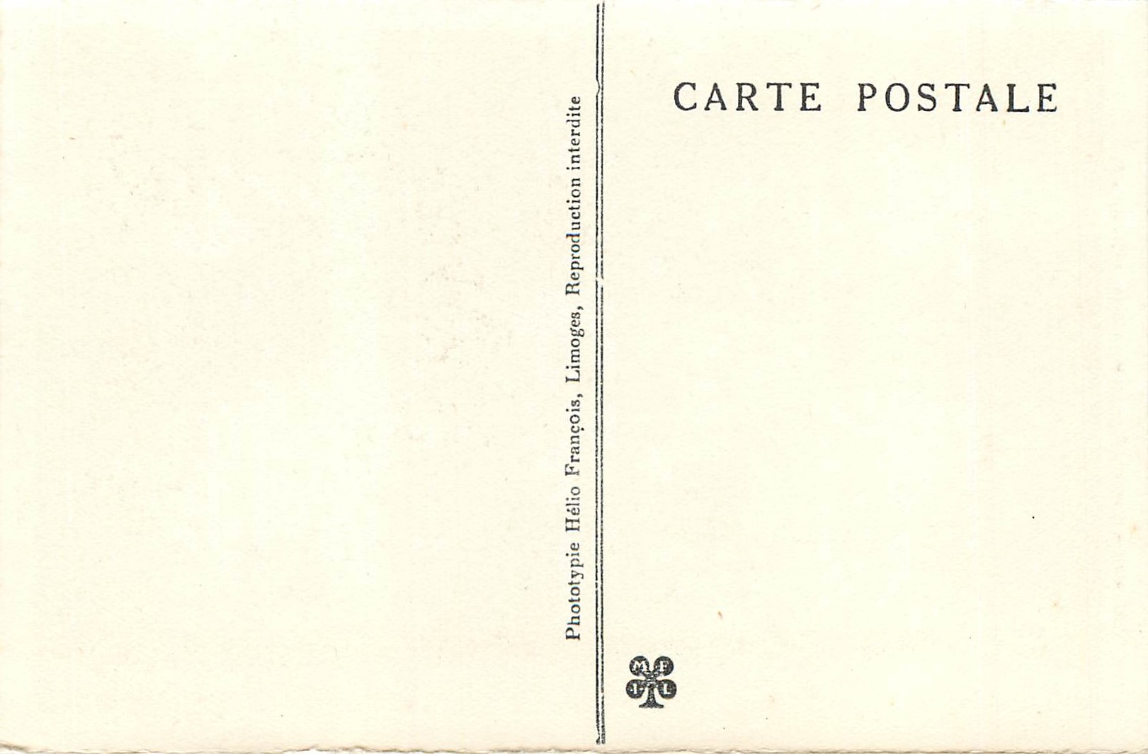 Puits de PAdIRAC (Lot) — Source alimentant la grande rivière — Phototypie Héliotype, Limoges — Rückseite