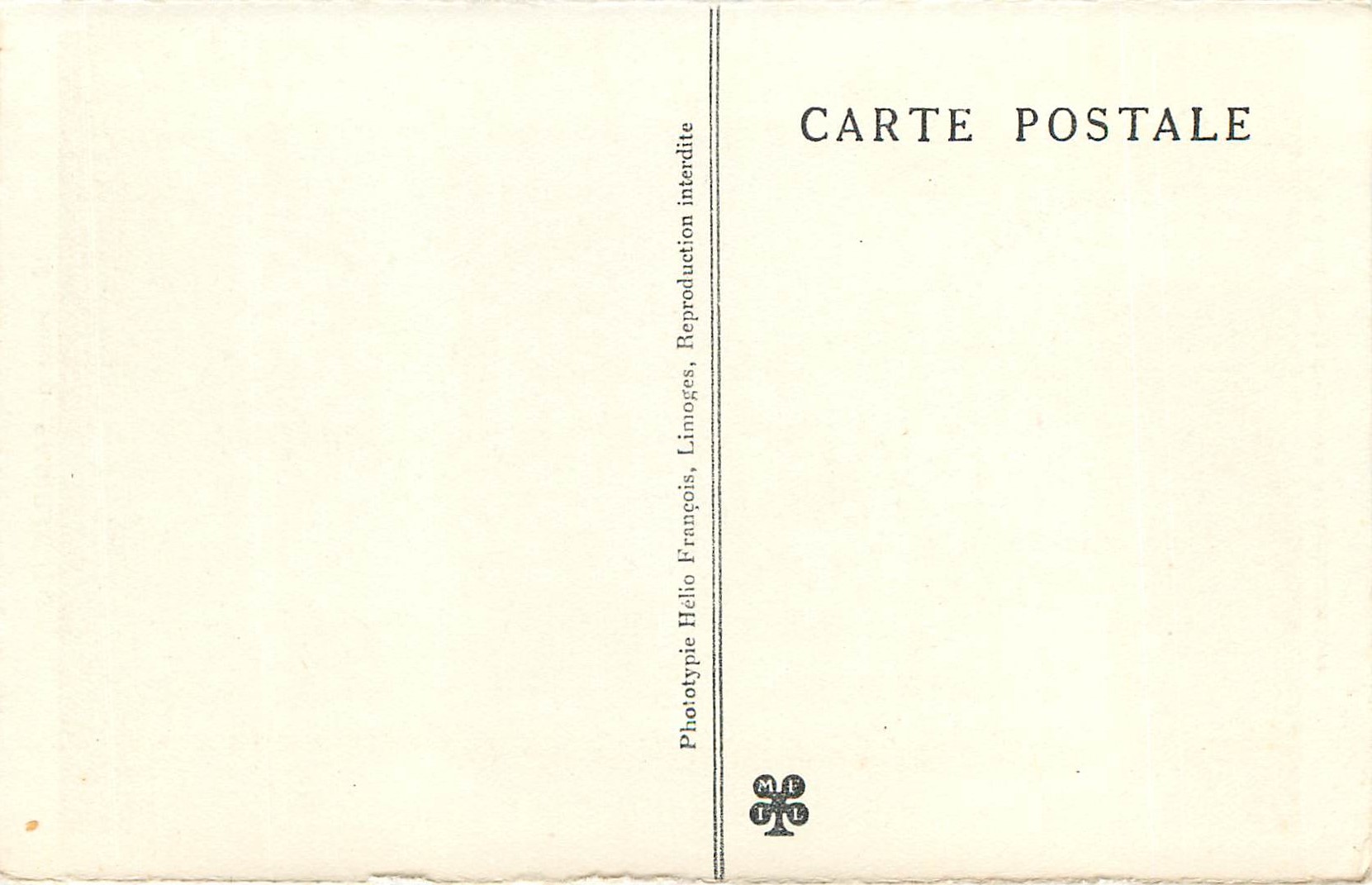 Padirac-Quelle (Lot) — Der See der Regen vom Dock aus gesehen — Phototypie Hélo, Limoges — Rückseite