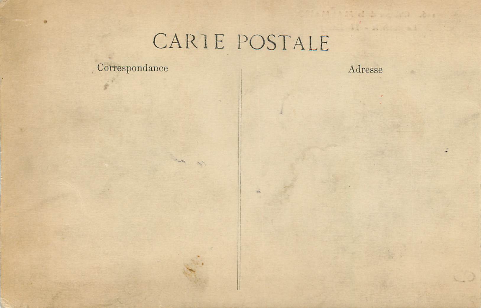 CPA Chateau de la Malmaison la Roseraie — Rückseite