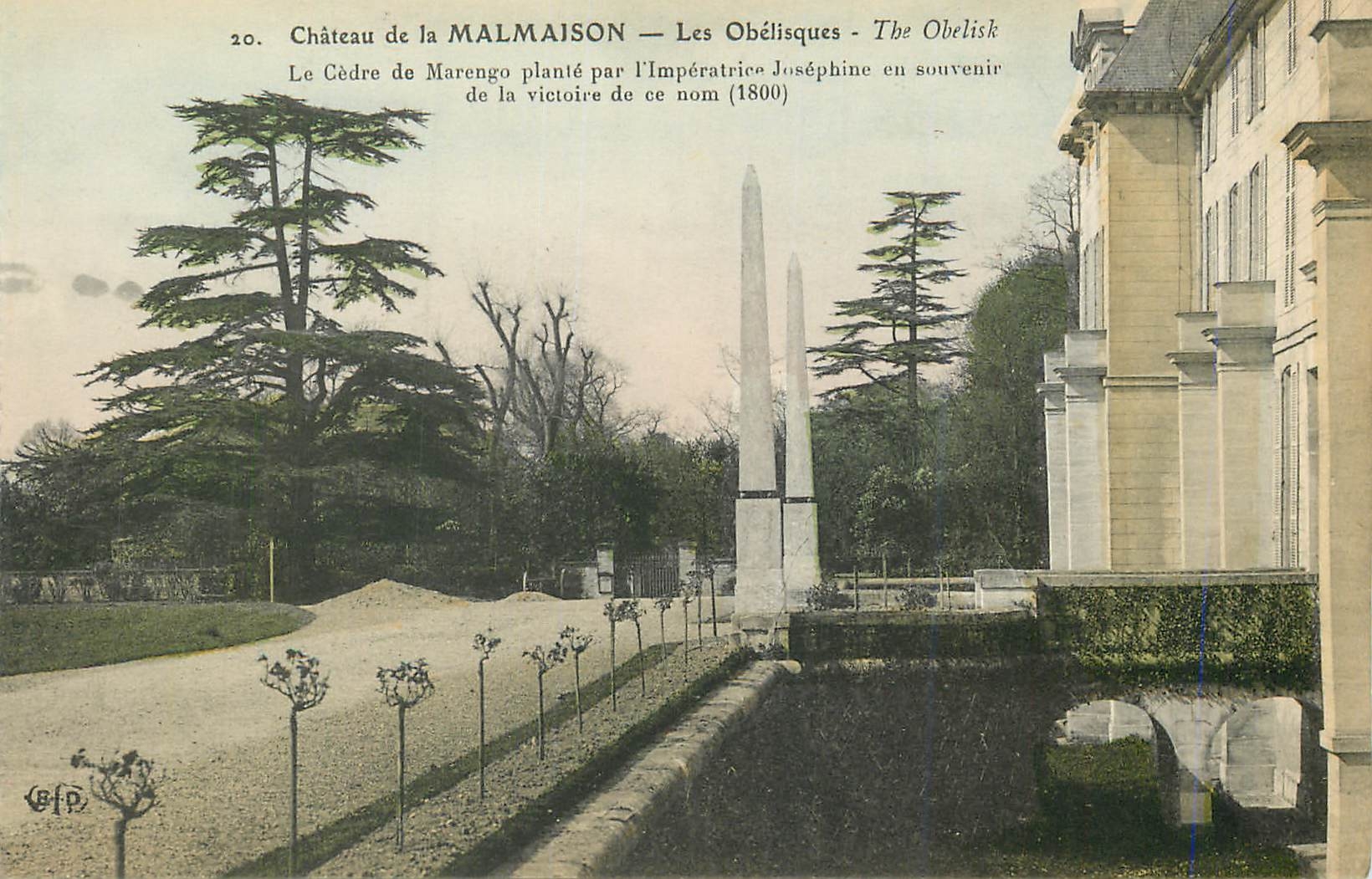 CPA Chateau de la Malmaison  les Obelisques
