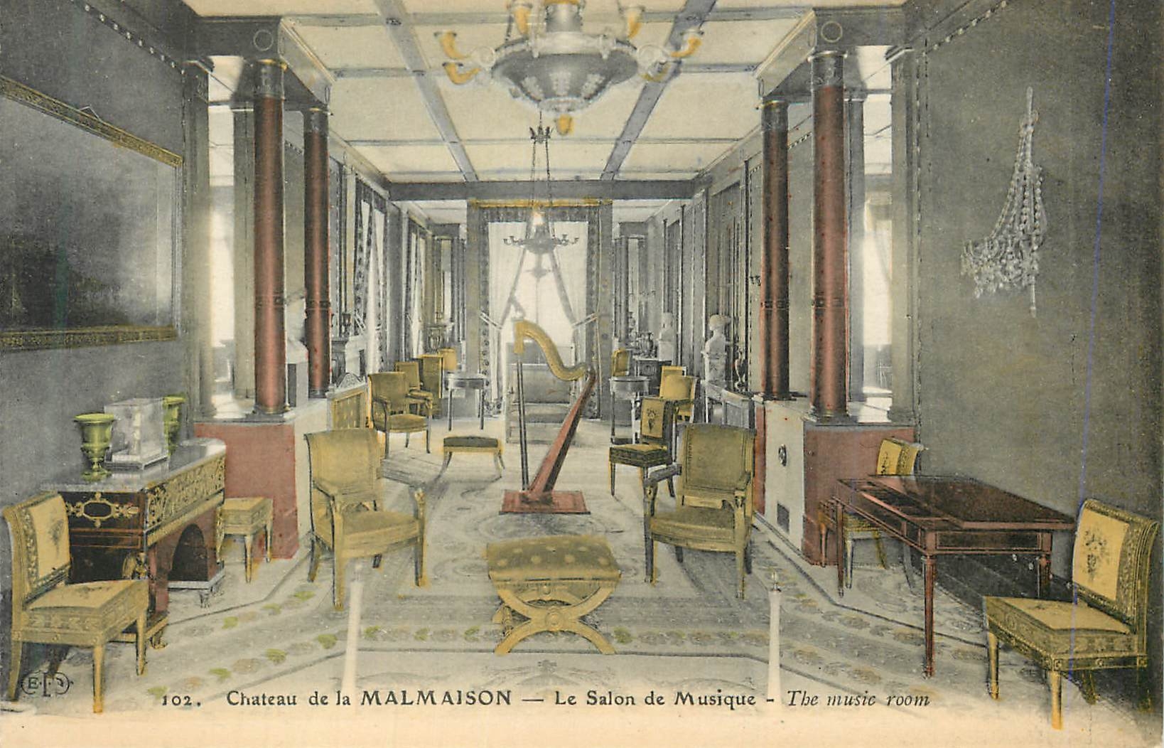 CPA Chateau de la Malmaison la Salon de Musique