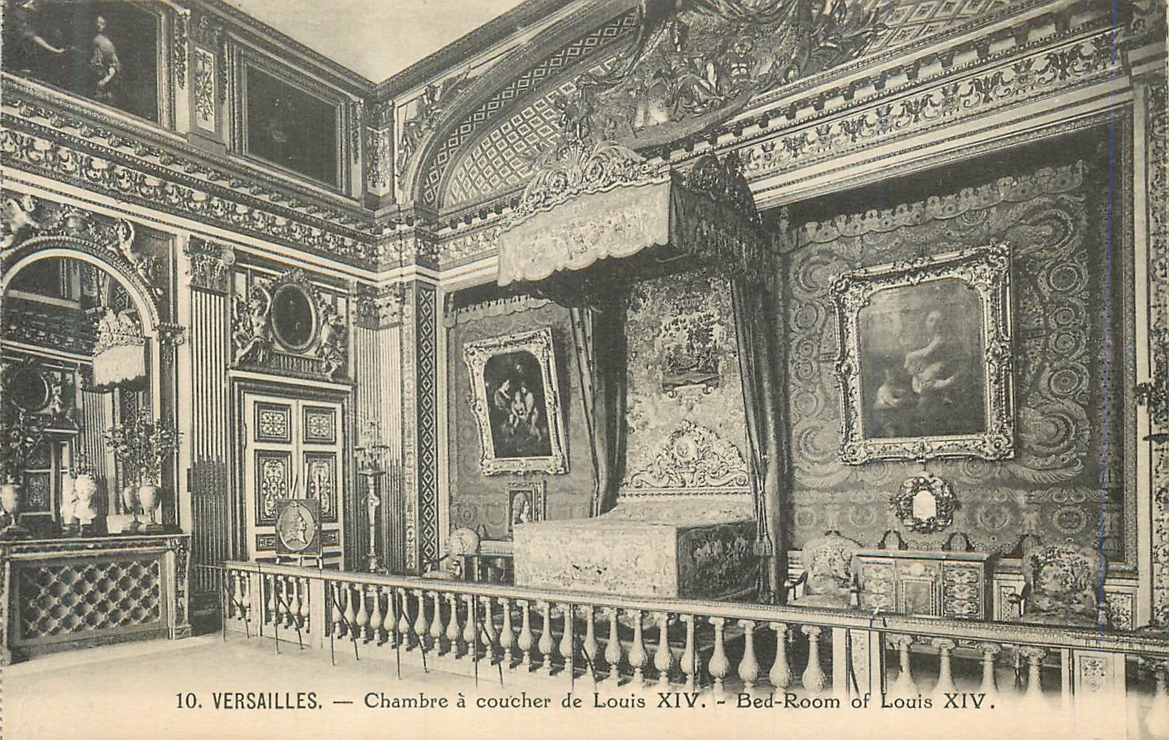 CPA Versailles Chambre a Coucher de Louis XIV