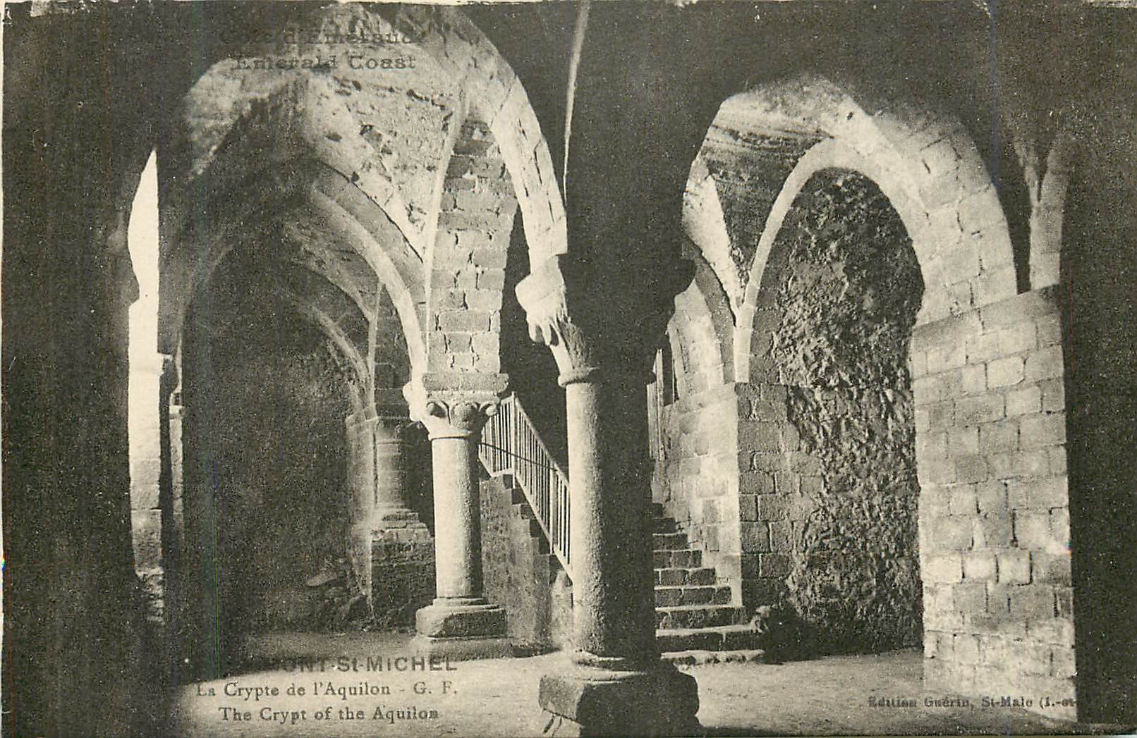 Crypte de l'Aquilon — Mont-Saint-Michel — Édition Guérin, St-Malo (L.-ov.)