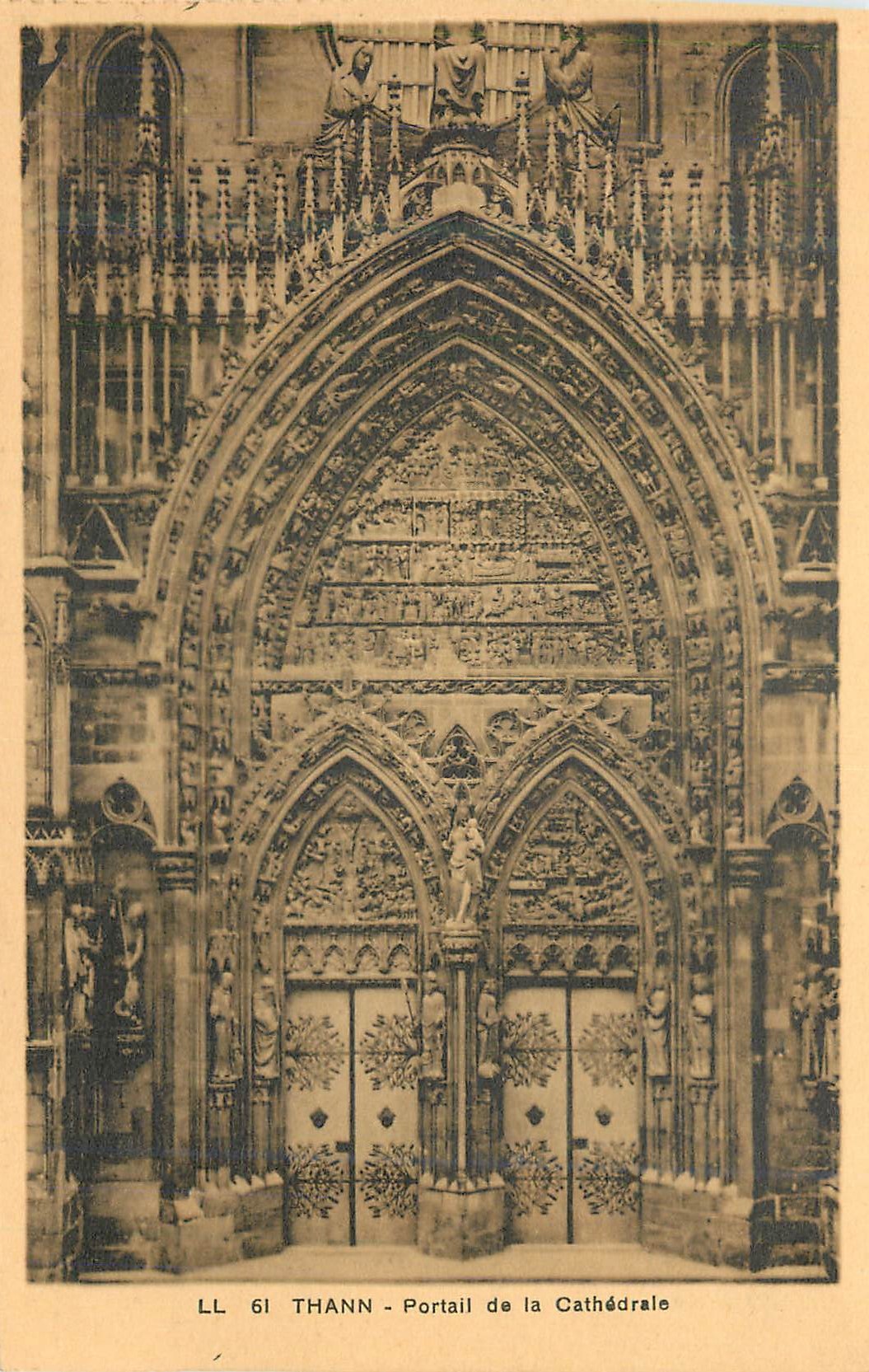 CPA Thann Portail de la Cathedrale 