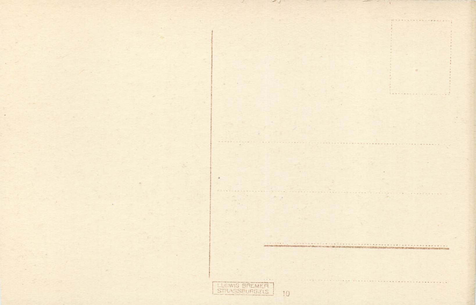 CPA Strassburg Klein Venedig — Verso