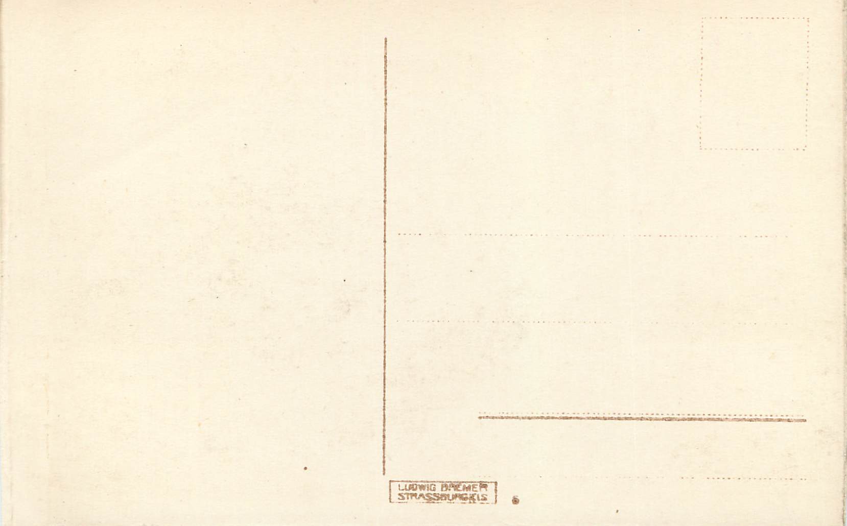 CPA Strassburg Nicolausstaden — Rückseite