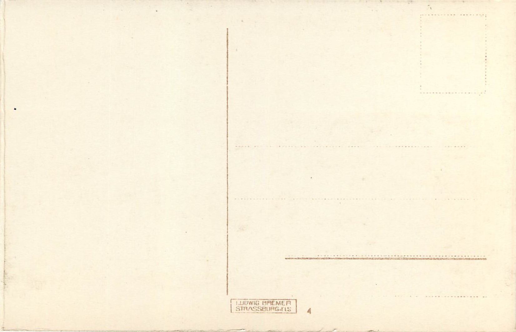 CPA Strassburg Frauenhaus — Rückseite