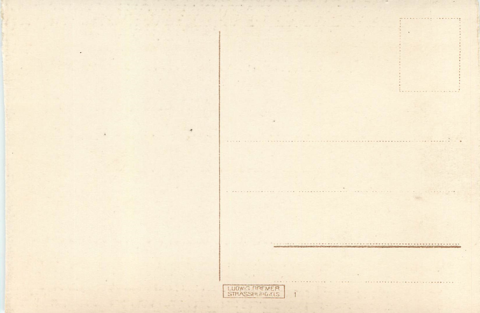 CPA Strassburg Munster Westseite — Verso