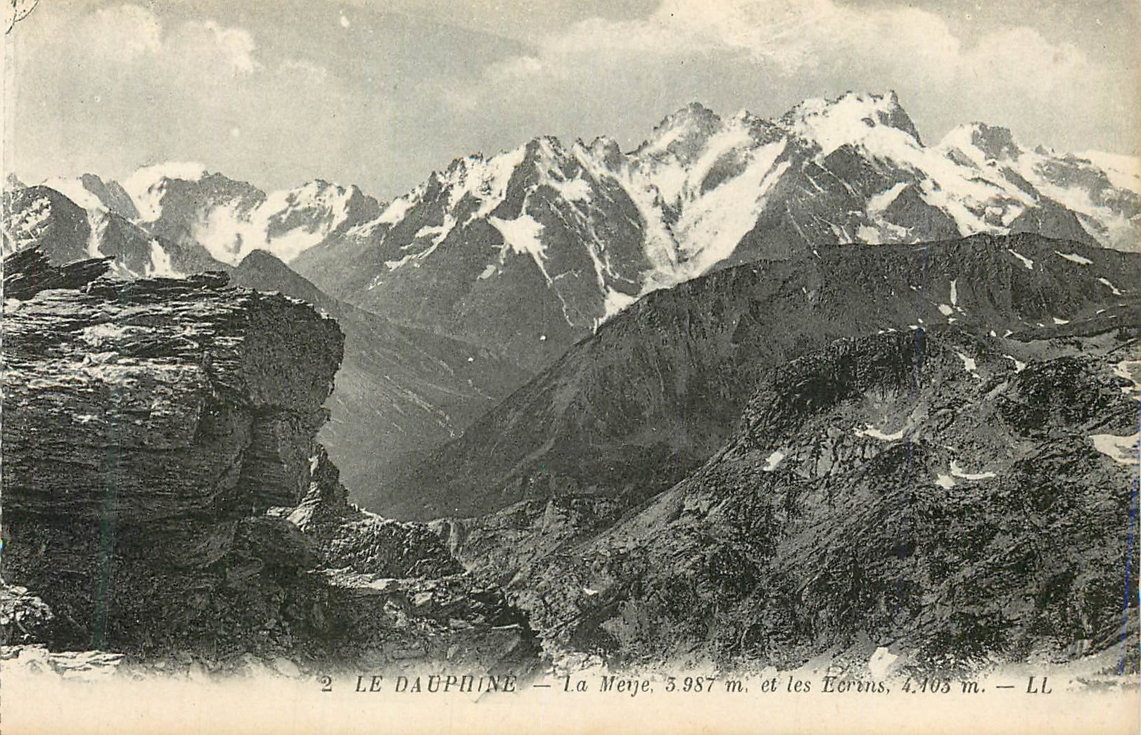 Le Dauphiné — La Mère 5.987 m. et les Écrins 4.403 m. — LL