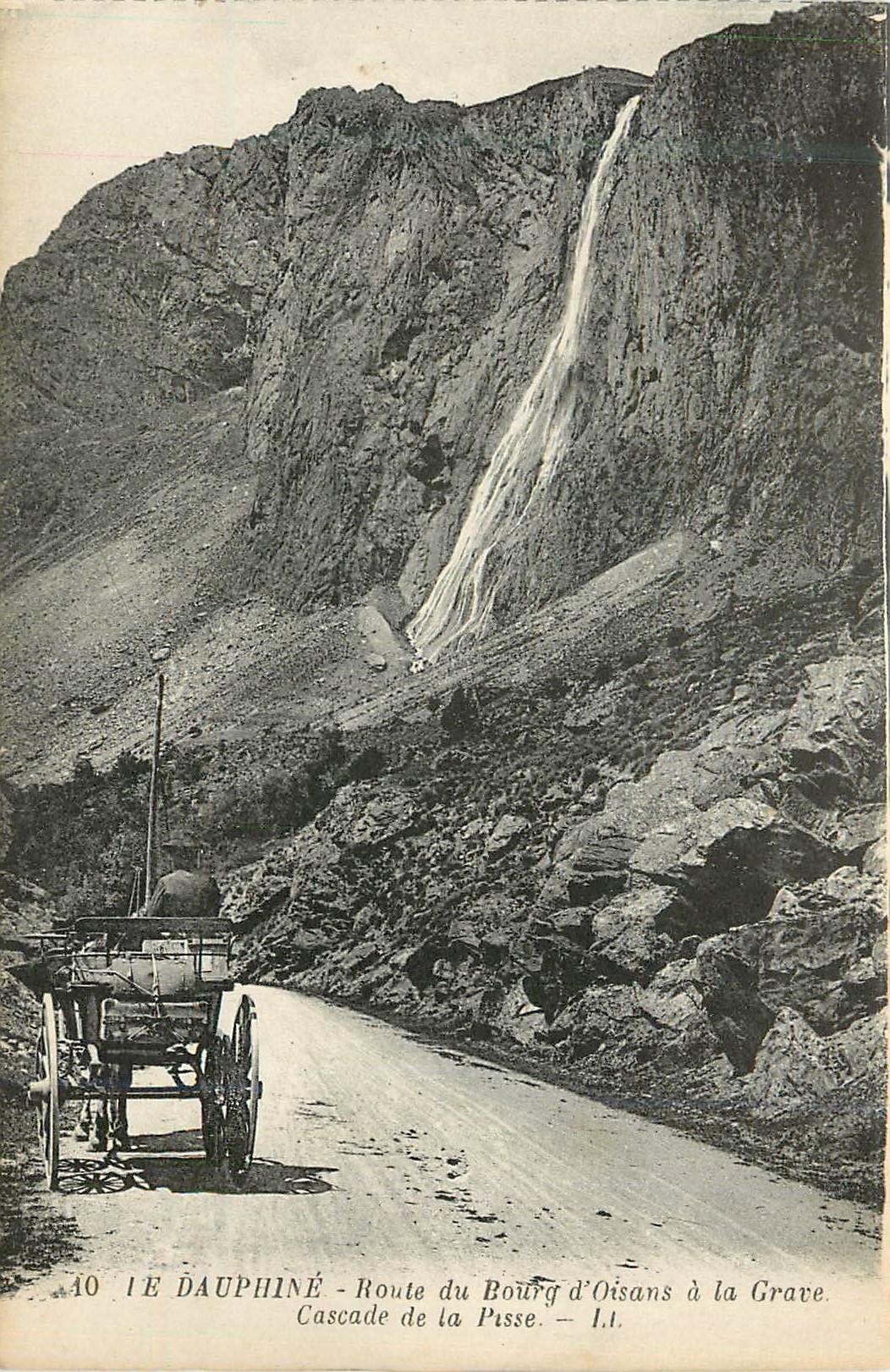 Cascade de la Pisse - Route du Bourg d'Oisans à la Grave - Dauphiné